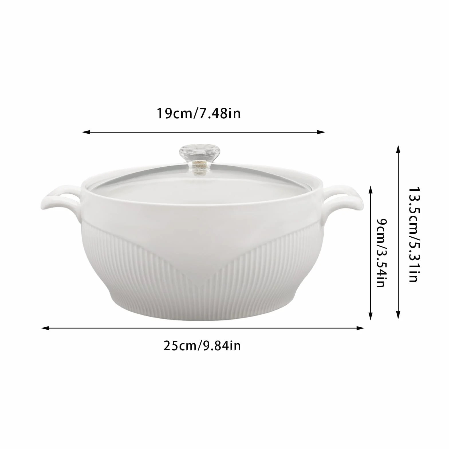 Ceramiczna zupa Tureen – miska do serwowania zupy, płatków śniadaniowych, gulaszu i zupy miso – kreatywna dekoracyjna zastawa stołowa
