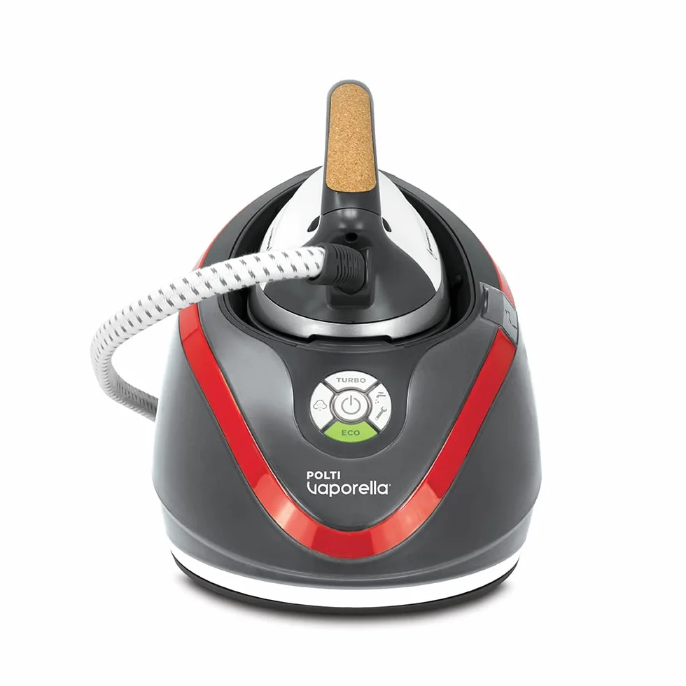 Polti Vaporella Next VN18.30 Żelazko z bojlerem wysokociśnieniowym, 6 barów, nieograniczona autonomia, Steam Pulse 350 g, funkcja Turbo i Eco, 1,3 L, 2200 W, antracytowy/czerwony/biały