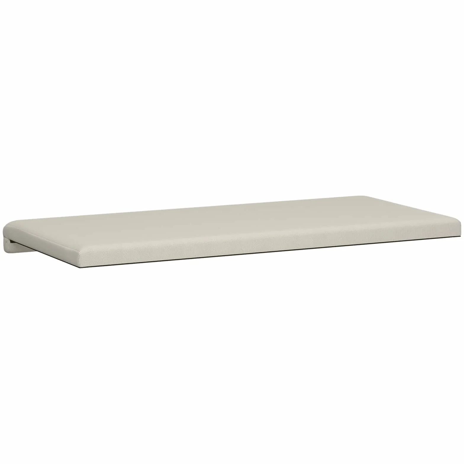 Poduszka na ławkę strukturyzowany aksamit owies 35 cm | 100% poliester, rama z materiału drewnopochodnego, wypełnienie piankowe, antypoślizgowe, łatwe do czyszczenia