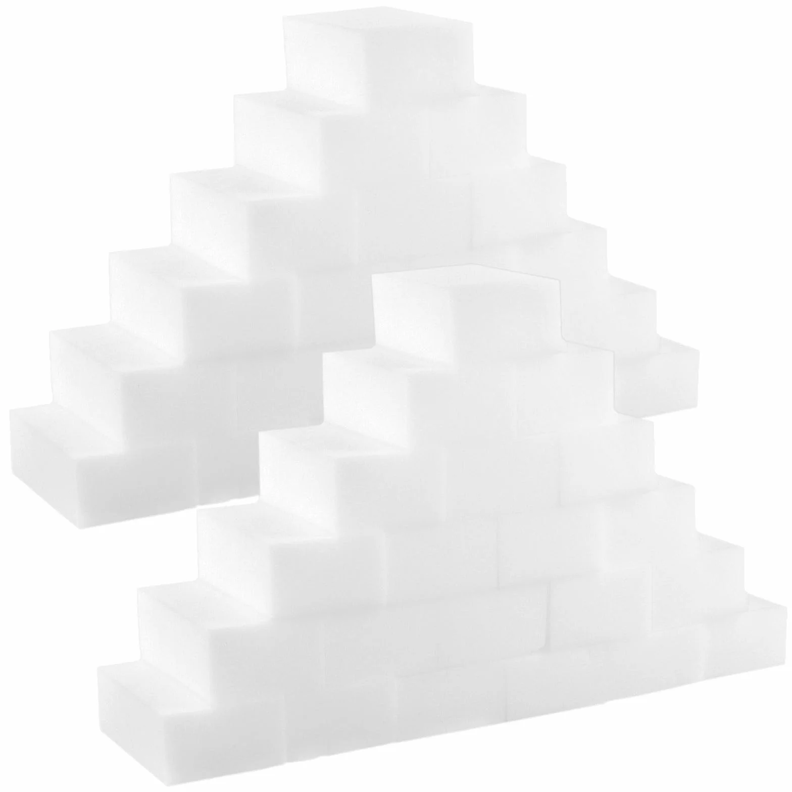 KEILEOHO G?bka do ?cierania brudu, 100 sztuk, magiczna g?bka do ?cierania, 8 x 5 x 3 cm, cudowna g?bka do czyszczenia kuchni, kolor bia?y