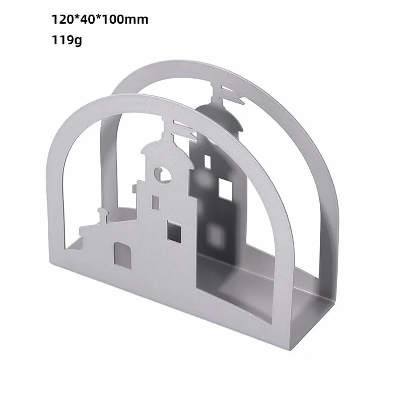 12 * 4 * 10CM 1-3PCS Hollow Stal nierdzewna Serwetnik Organizer Serwetnik Wolnostojący Serwetnik do Stołów Kuchennych Jadalnych