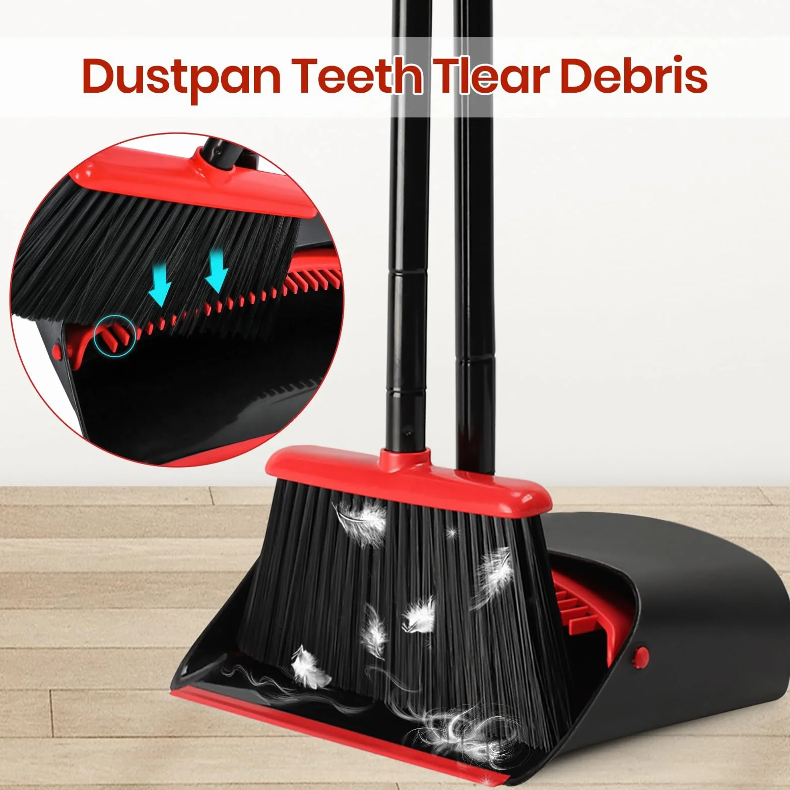 TreeLen Zestaw Broom and Dustpan Combo Sweep Set
