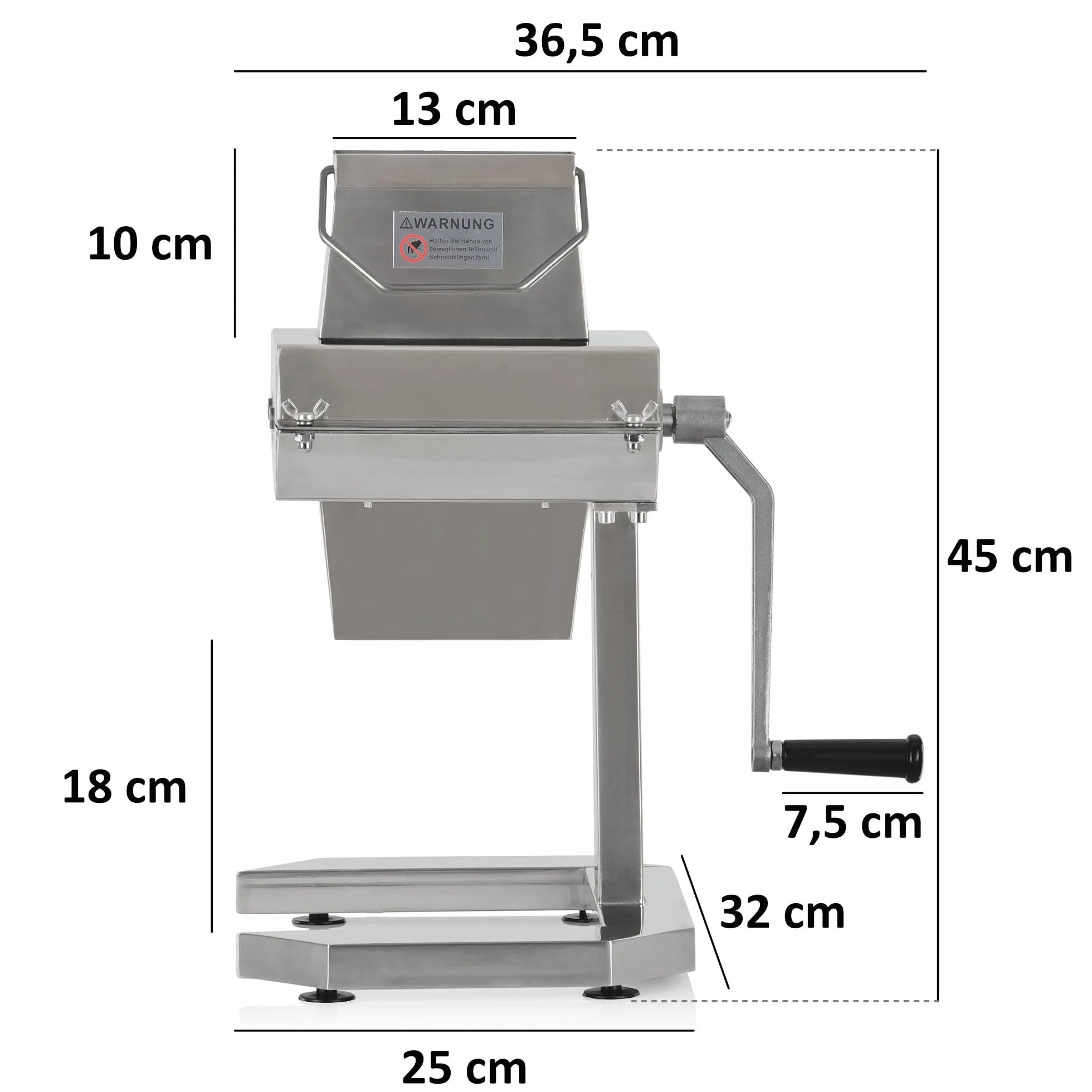 Mahlzeit Steaker do mięsa ze stali nierdzewnej, srebrny, z 54 ostrzami ze stali nierdzewnej, duży otwór 13 x 3 cm, prasa do rozdrabniania mięsa