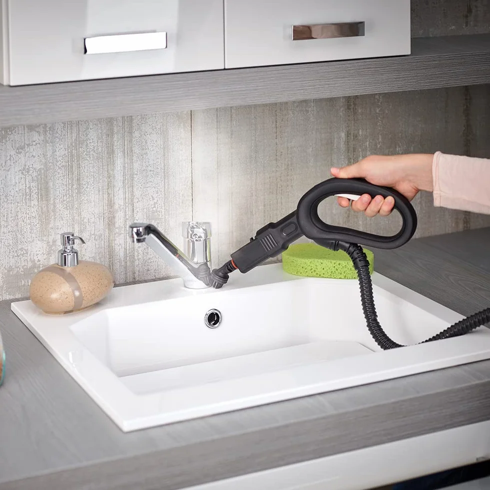 Polti Vaporetto Smart 100_T Steam Cleaner 4 bar myjka wysokociśnieniowa 9 akcesoriów biały turkusowy