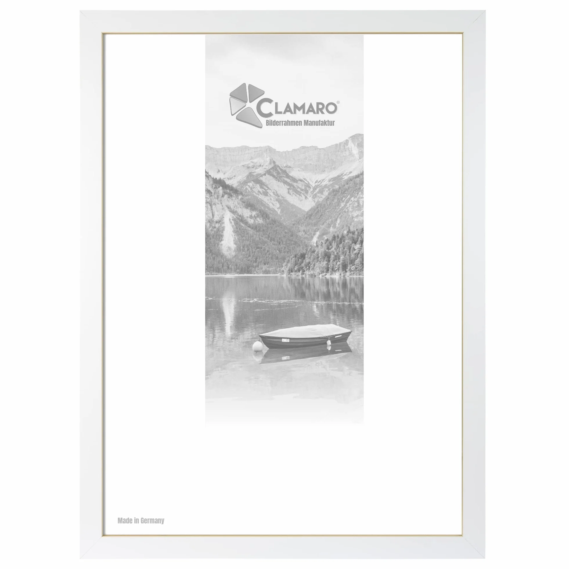Clamaro Kolaż ramka na zdjęcia 84 x 96 cm | Matowa biel | Ramka MDF w zestawie z nietłukącym szkłem akrylowym, tylną ścianką i metalowymi haczykami