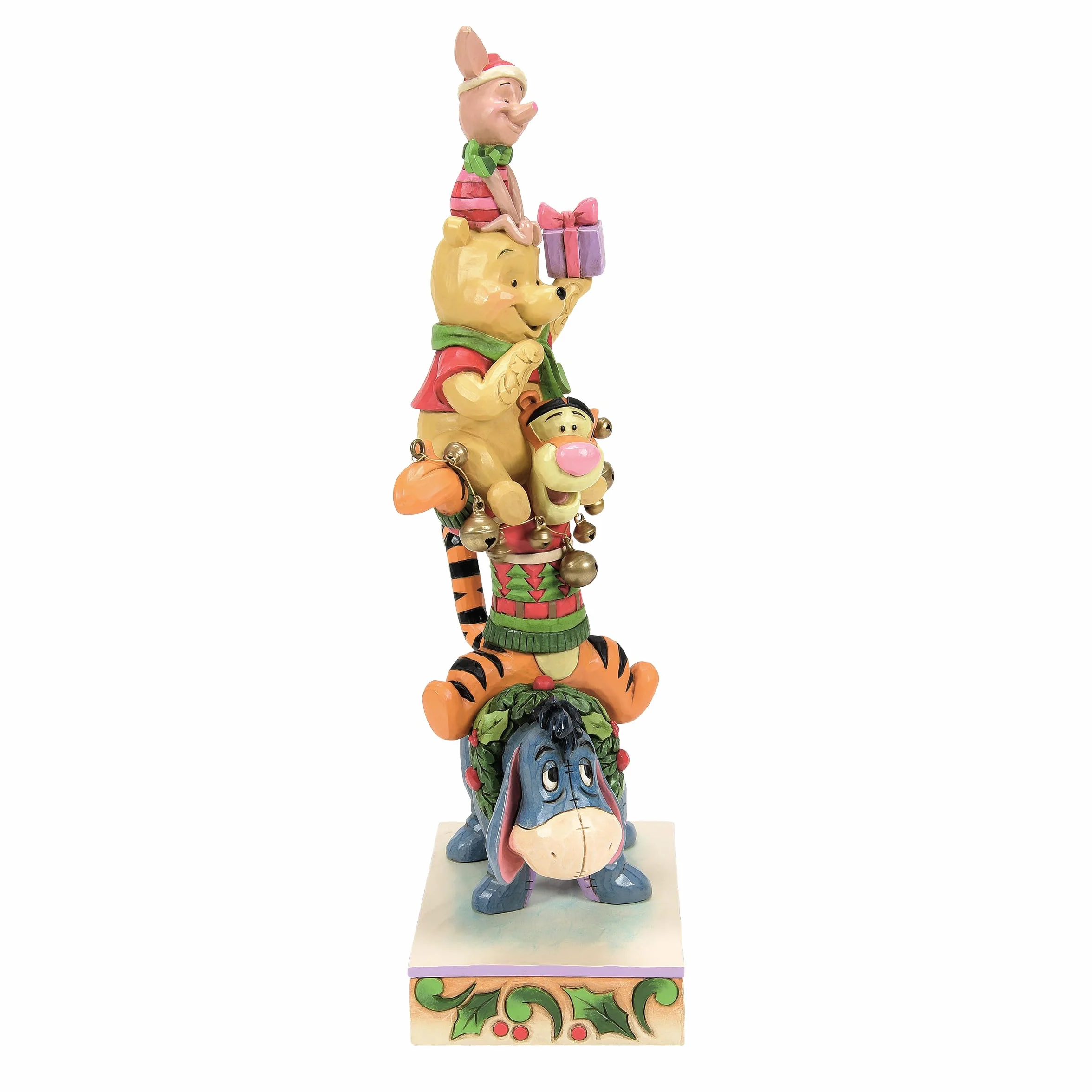 Disney Traditions Christmas Pooh Stacked figurka