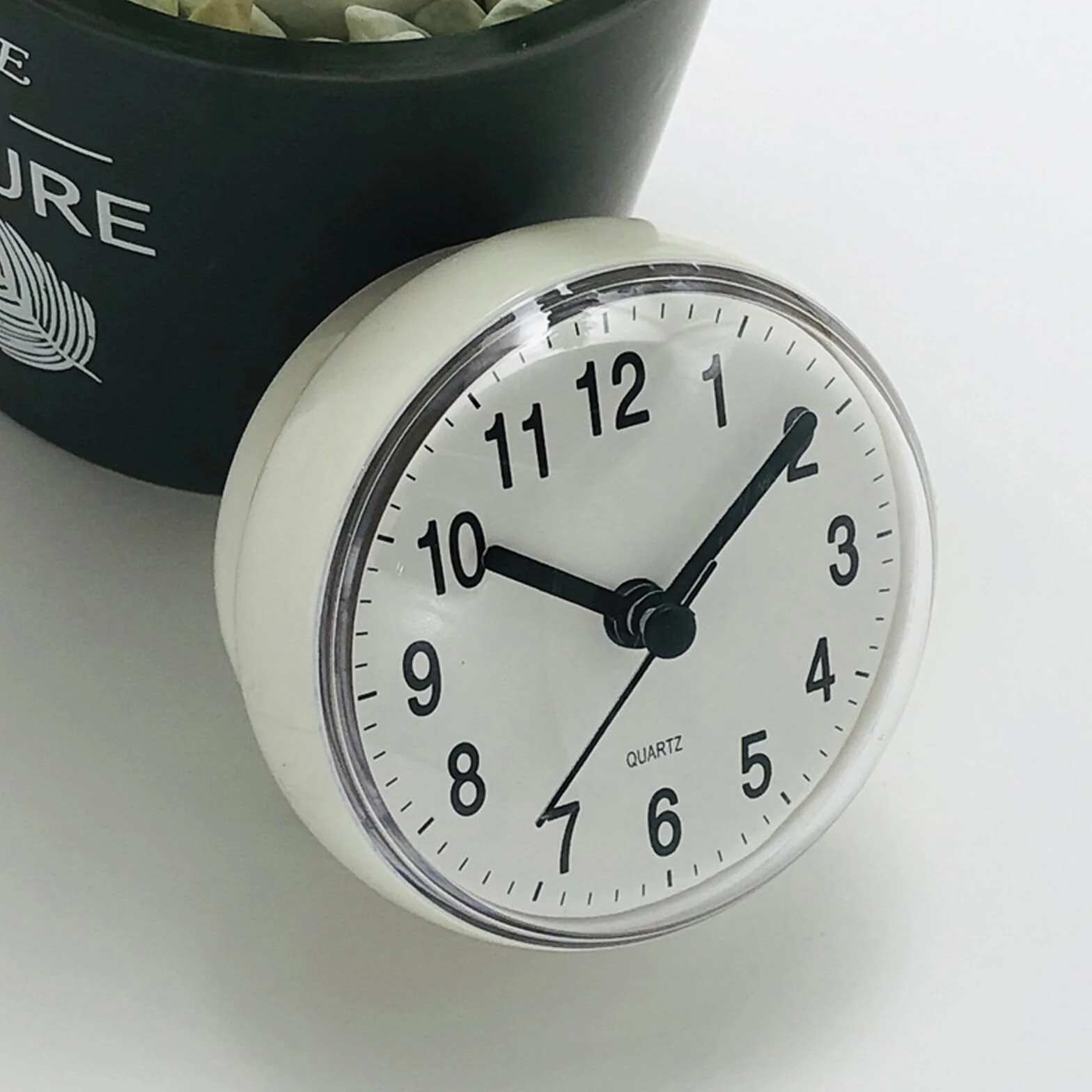 OurLeeme Codzienny wodoszczelny zegarek pod prysznic, budzik z dużym wyświetlaczem LCD, wskaźnik wilgotności powietrza, temperatury, sterowanie timerem, zegar odliczający, do domu, kuchni, łazienki