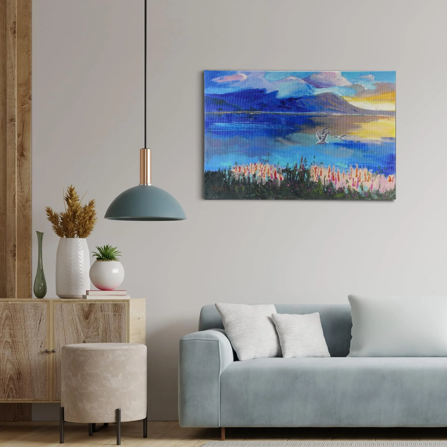 Obraz na płótnie 60x40 cm JBER SunsetClouds nowoczesny plakat dekoracja ścienna