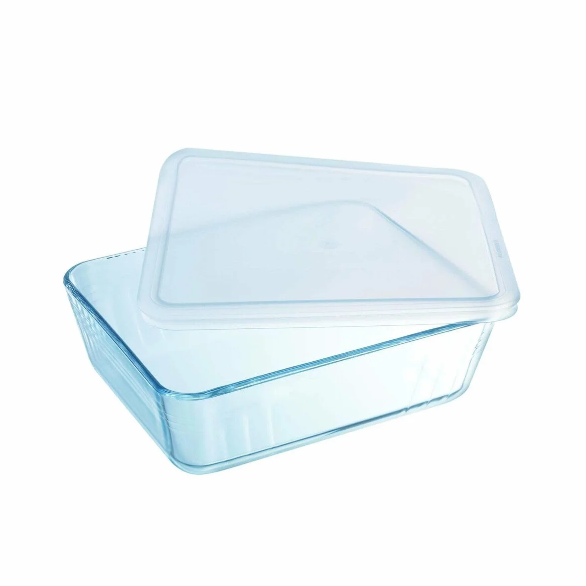 Pyrex 242P000 Cook & Freeze prostokątne naczynie z plastikową pokrywką, szkło, 1,5 litra