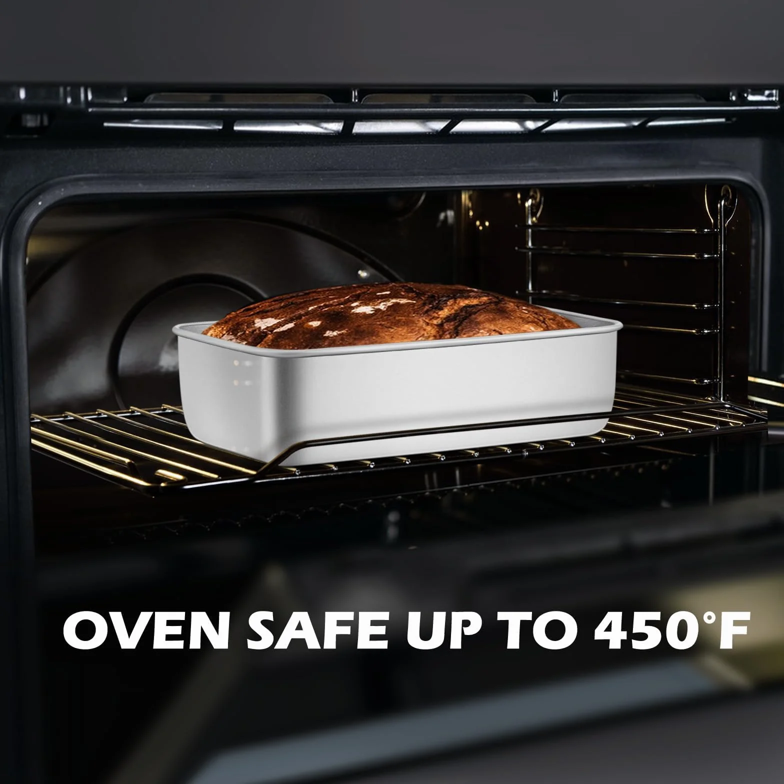 Forma do pieczenia chleba, 2 x 13 cm, blacha do pieczenia chleba ze stali nierdzewnej, do domowego zakwasu bananowego, nadaje się do mycia w zmywarce (2)