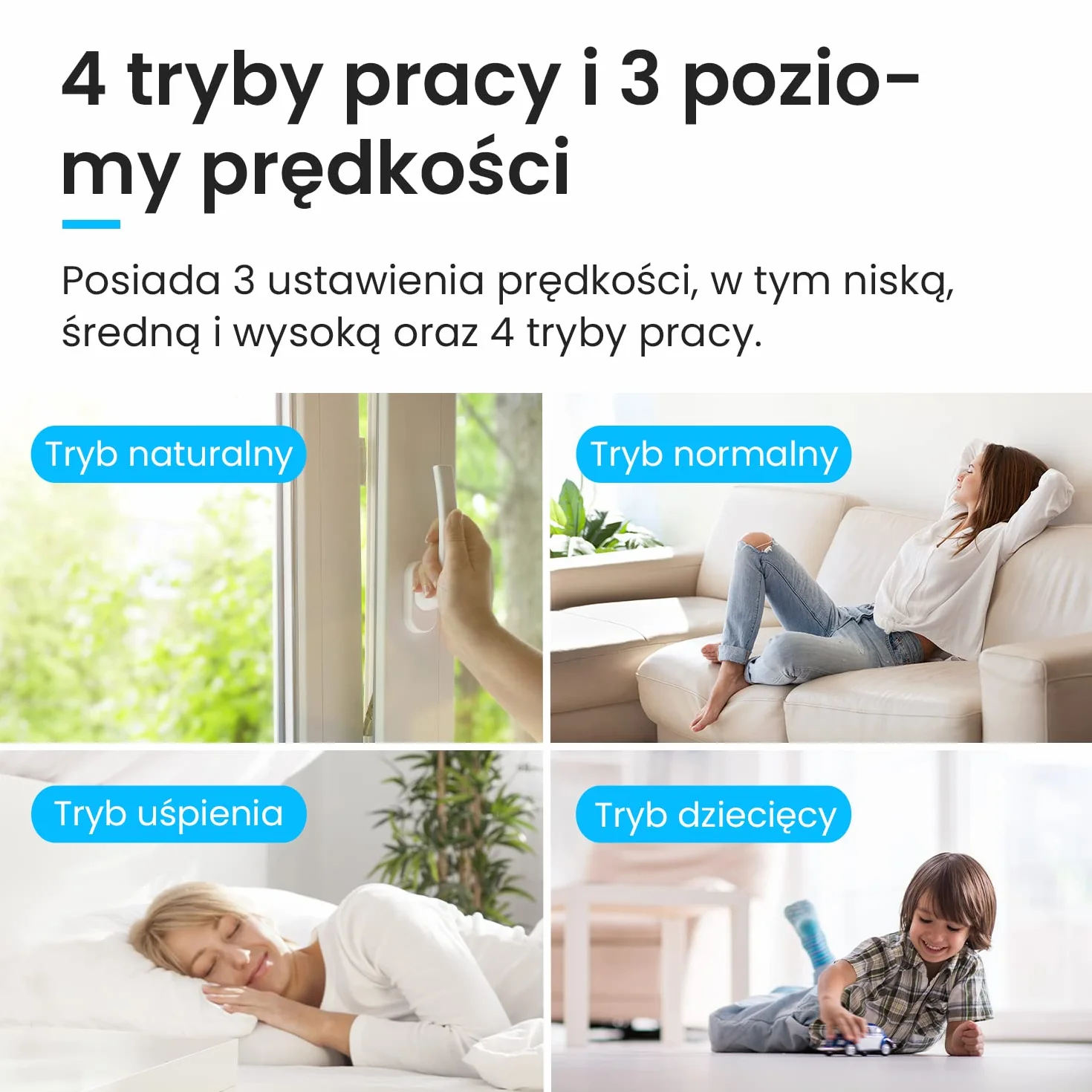 Pro Breeze Cichy Wentylator Kolumnowy z Pilotem Zdalnego Sterowania, Wieżowy Stojący Podłogowy, 45W, Wysokość 117 cm, Bezśmigłowy Bezłopatkowy Chłodzący, Automatyczna Oscylacja 70°, 12h Timer, Czarny
