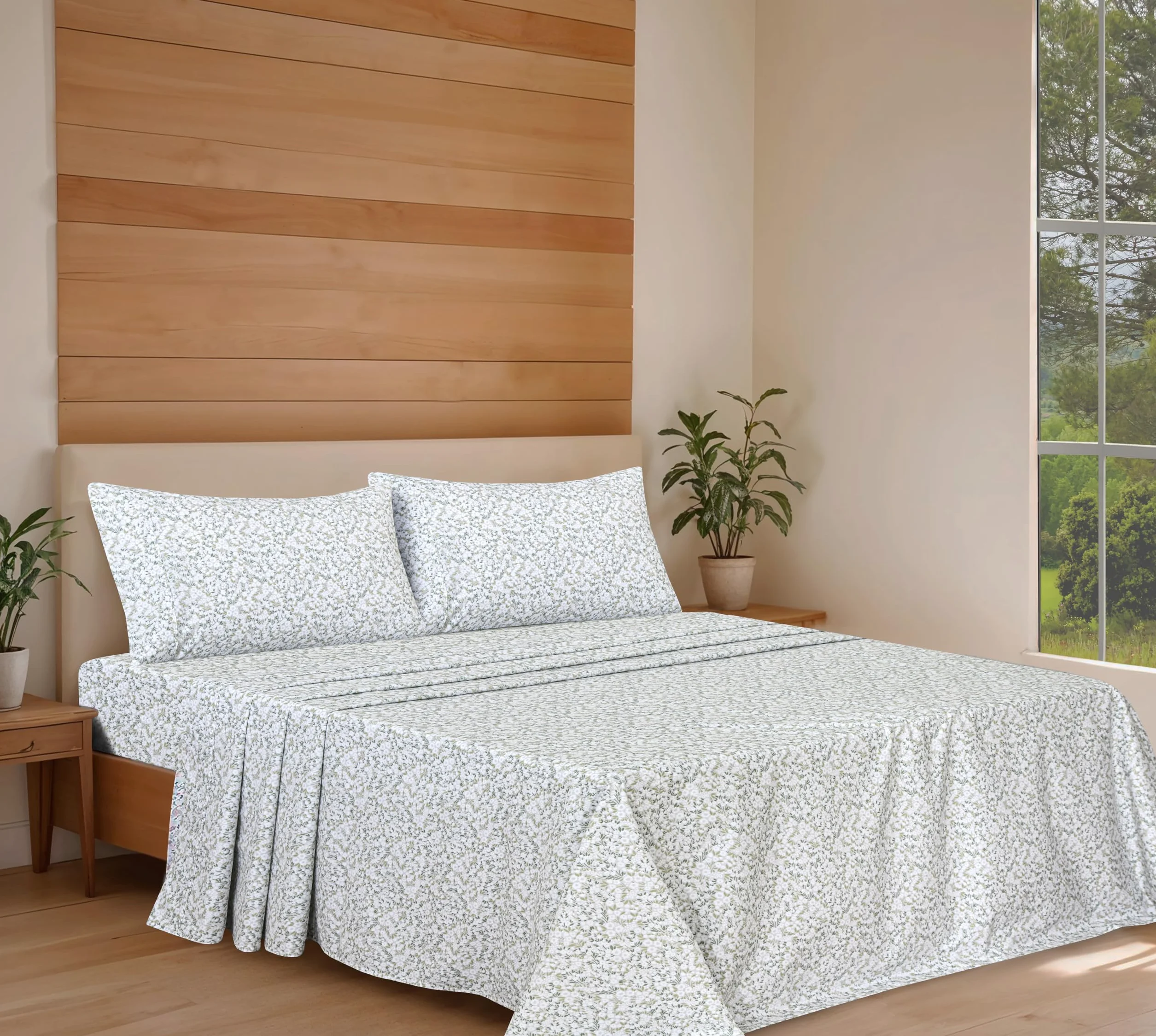 RUVANTI Prześcieradła ze 100% bawełny organicznej Twin XL, perkalowy splot, certyfikat GOTS, 3-częściowy zestaw, głęboka kieszeń 38 cm, wyraźna i oddychająca, miękka, trwała pościel, Sábanas Algodón