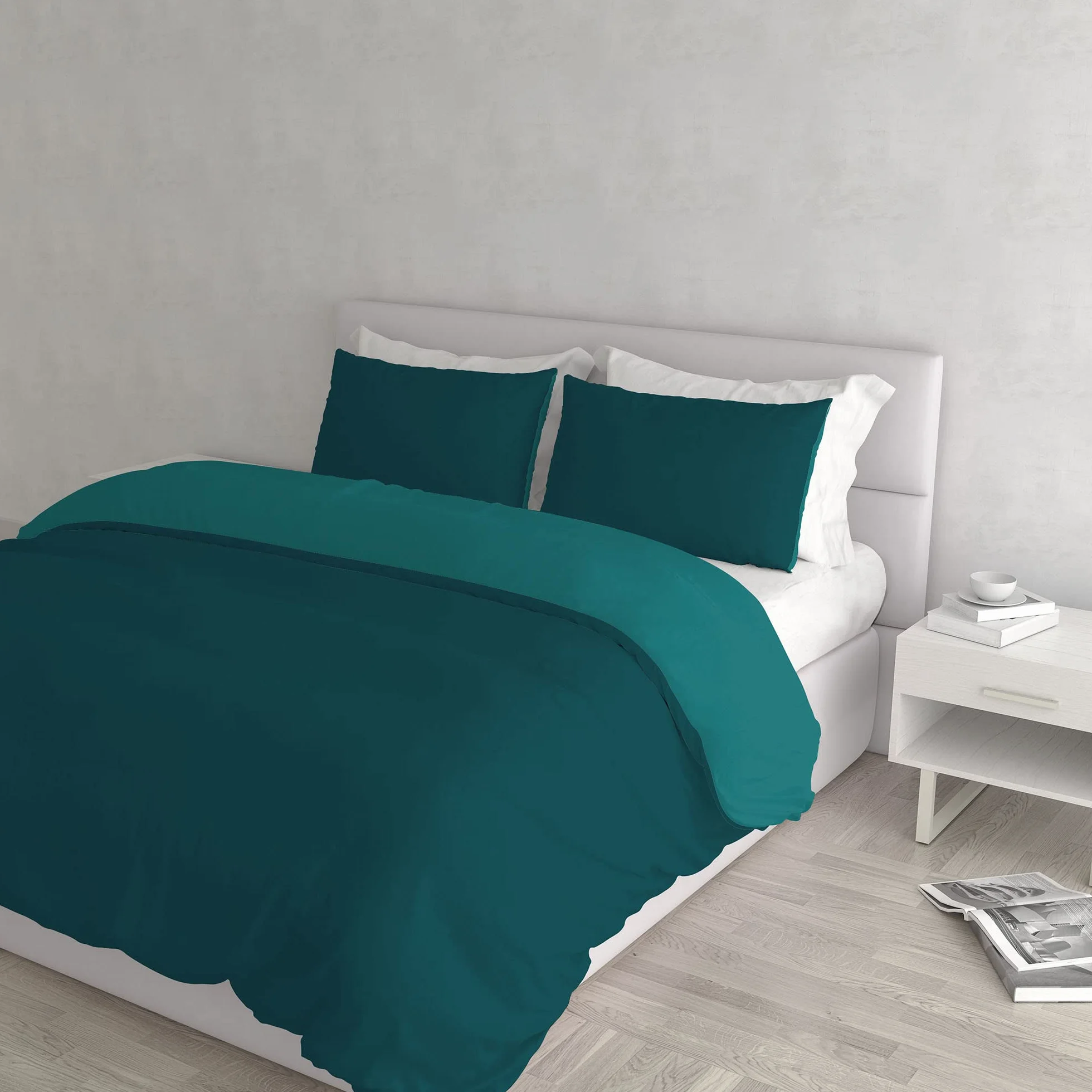 Italian Bed Linen Italiano Kołdra Pościel Zestawy Olej/Zielone Podwójne 250 x 200 cm