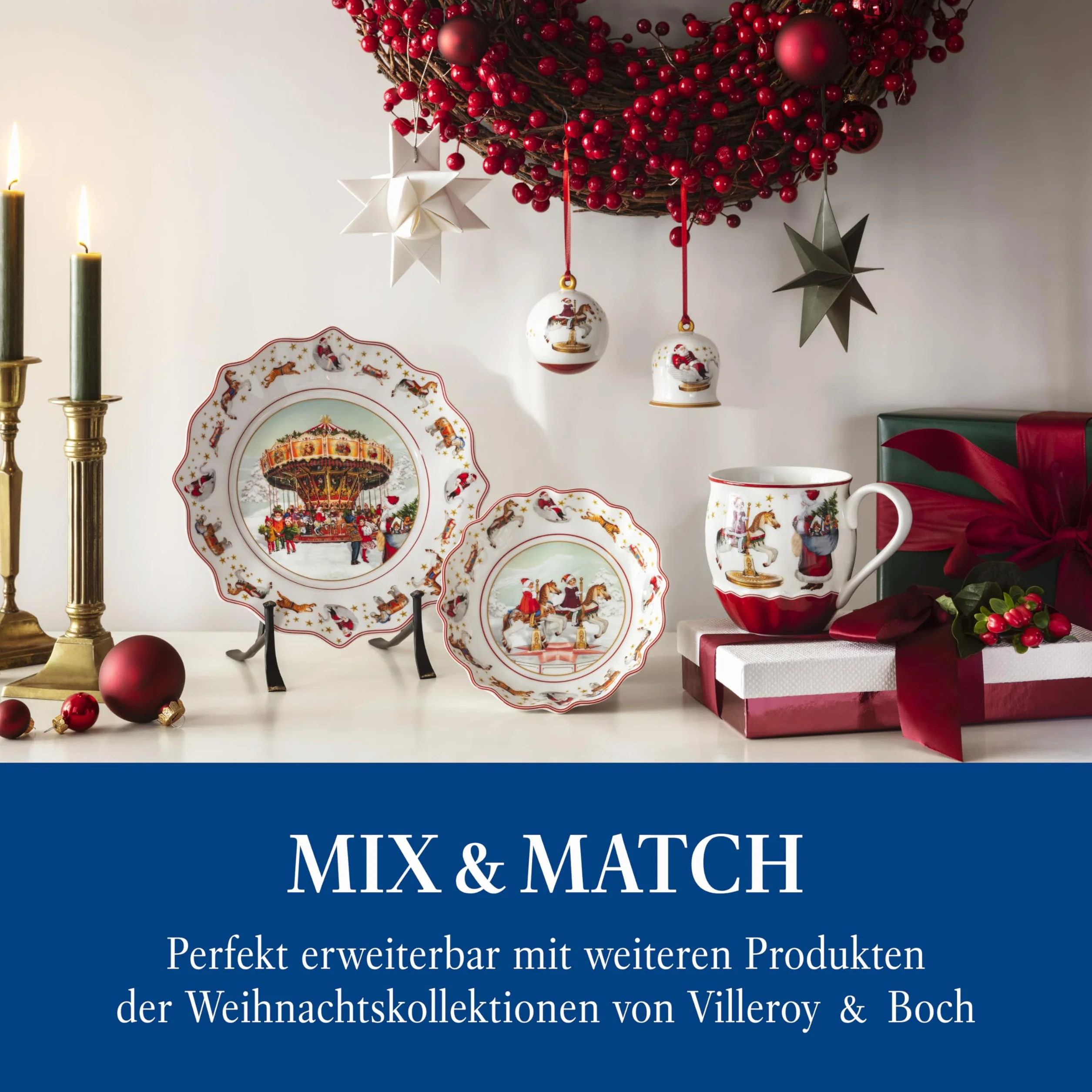 Villeroy & Boch – Annual Christmas Edition, ozdoba, bombka, edycja 2024, porcelana Premium, ekskluzywny przedmiot kolekcjonerski, 6,5 x 6,5 x 8 cm