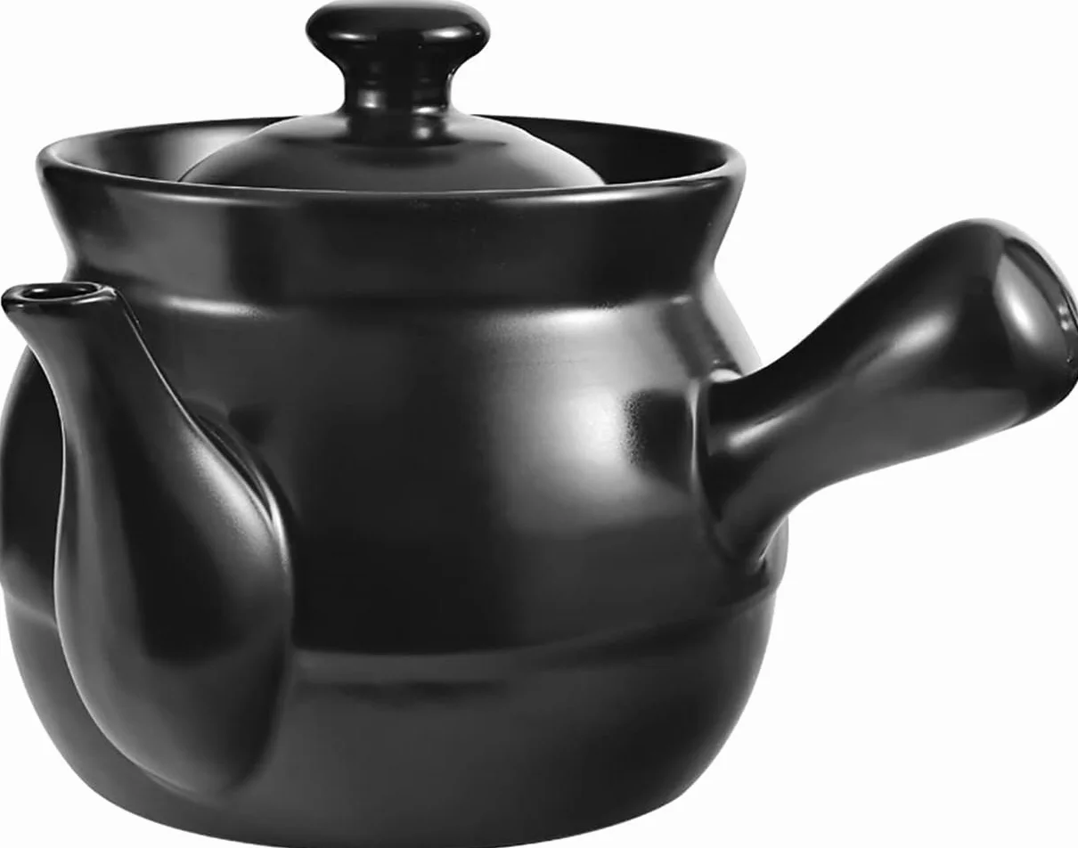 Ceramiczny garnek do zapiekanek, wysokotemperaturowy porcelanowy garnek do gulaszu, 3 l garnek zdrowotny do tradycyjnej medycyny chińskiej