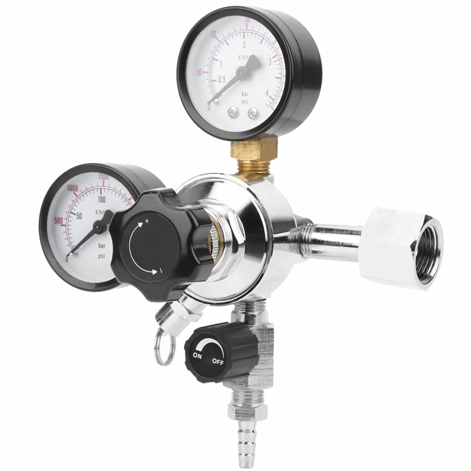 Adapter Keg Zbiornik Bezpieczeństwa Regulator Ciśnienia Co2 Piwo Beczka z Napojami Sodowymi Zawór Nadmiarowy Ciśnienie Domowe Warzenie Piwo Przewód Gazowy montaż W21.8 Ue Wtyczka