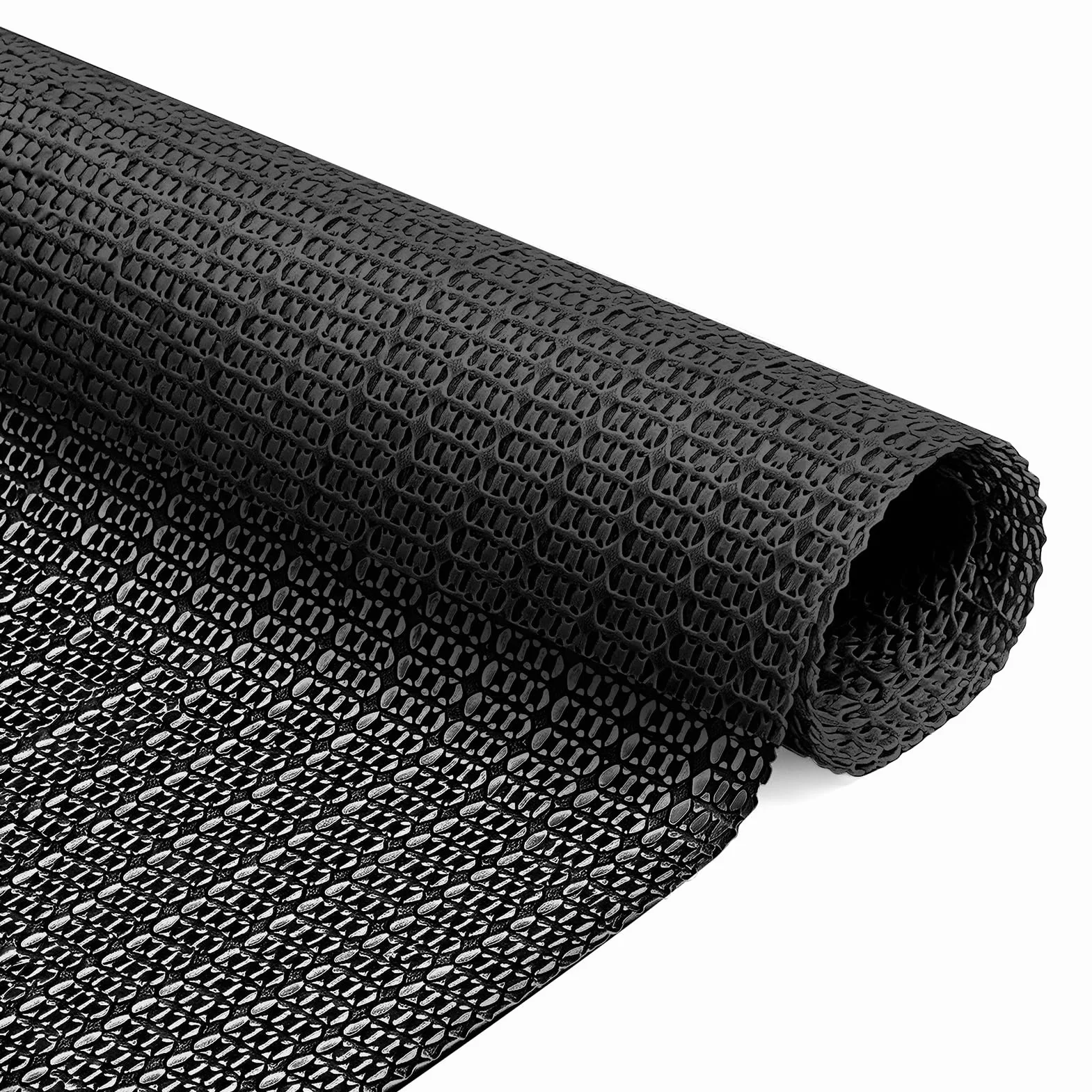 Podkładka antypoślizgowa 50 x 80 cm PVC antypoślizgowa mata do przycinania antypoślizgowa mata do parkietu, szuflad, półek, tac, kuchni, biura, samochodu (czarny)