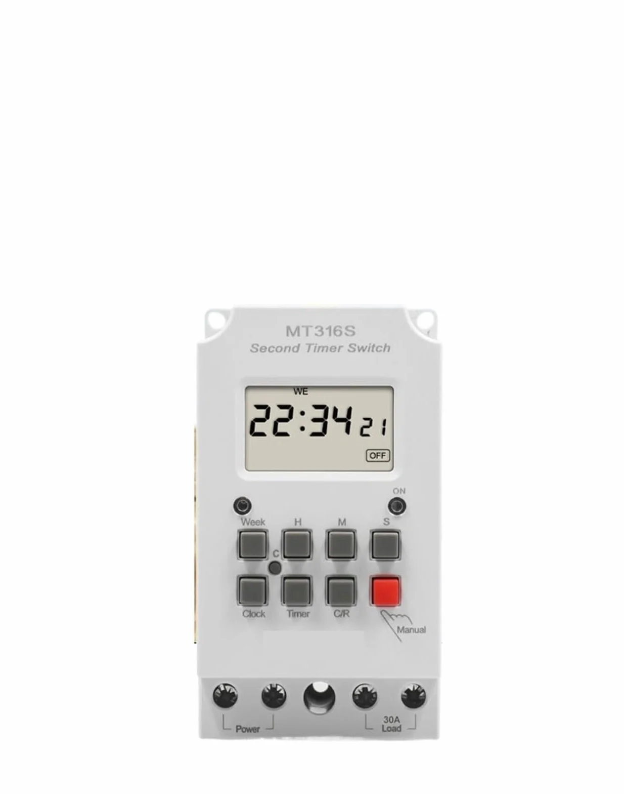 Seria MT316S tygodniowy programowalny cyfrowy dzienny przełącznik czasowy Automatyczna elektroniczna kontrola mikrotimera 25A/30A 110V/220V(30A 12V)