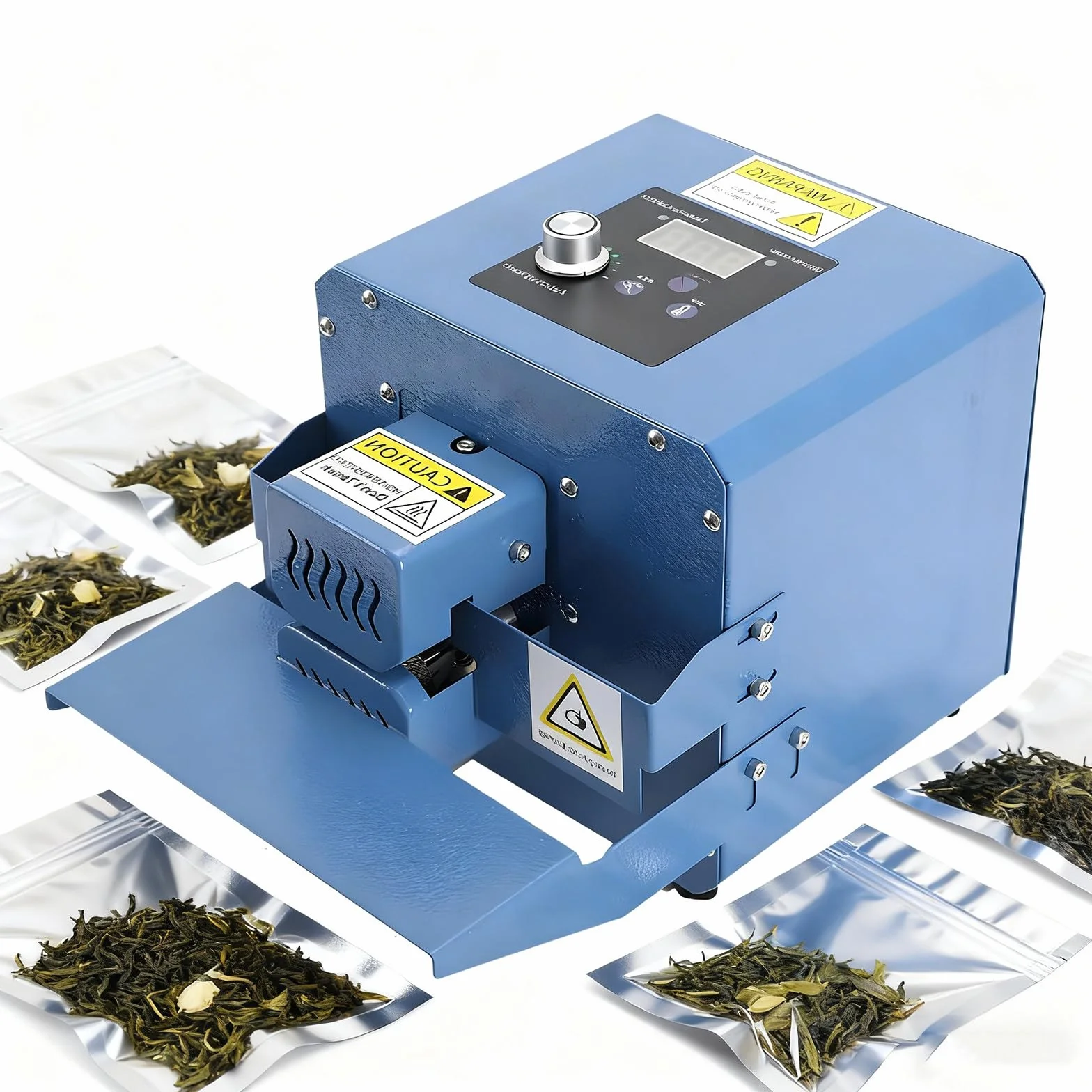 Zgrzewarka taśmowa ciągła, automatyczna pozioma zgrzewarka taśmowa 300 W, zgrzewarka taśmowa ciągła z kontrolą temperatury, zgrzewarka do torebek z folii PVC