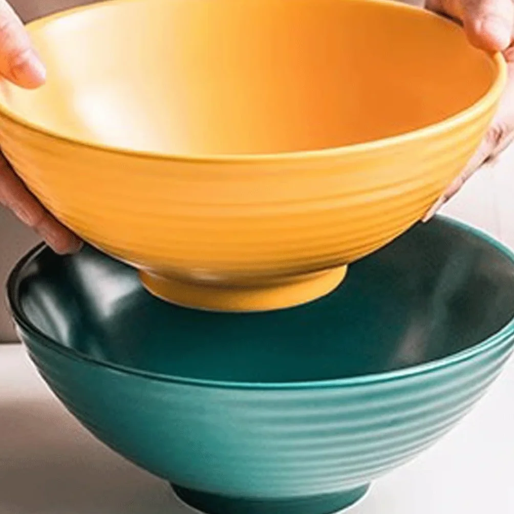 Miski do zupy miska ramen miska na makaron ceramiczna kreatywna duża miska do zupy domowa miska sałatkowa miska ceramiczna duża miska miski obiadowe (2)
