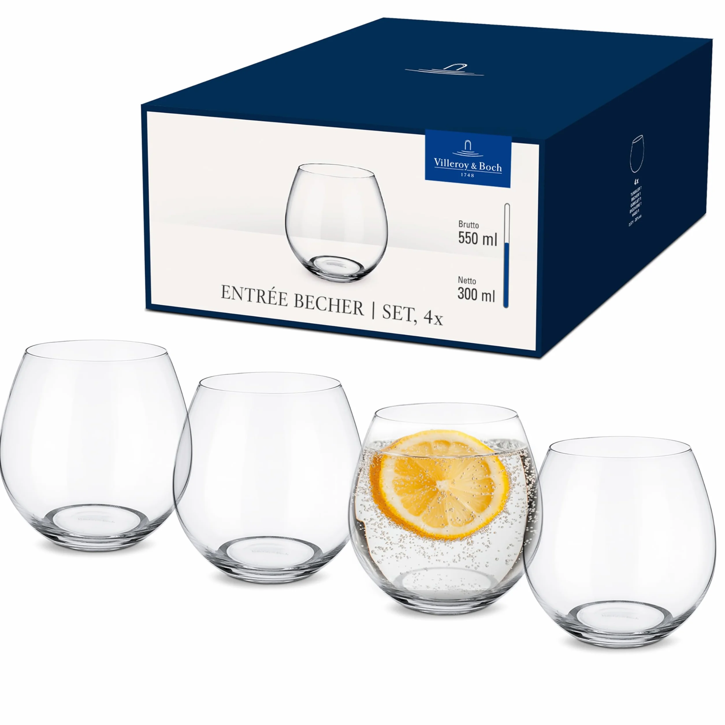 Villeroy & Boch 11-3658-7894 Entrée Szklanka do wody, kryształowa, 570 mm, przezroczysta