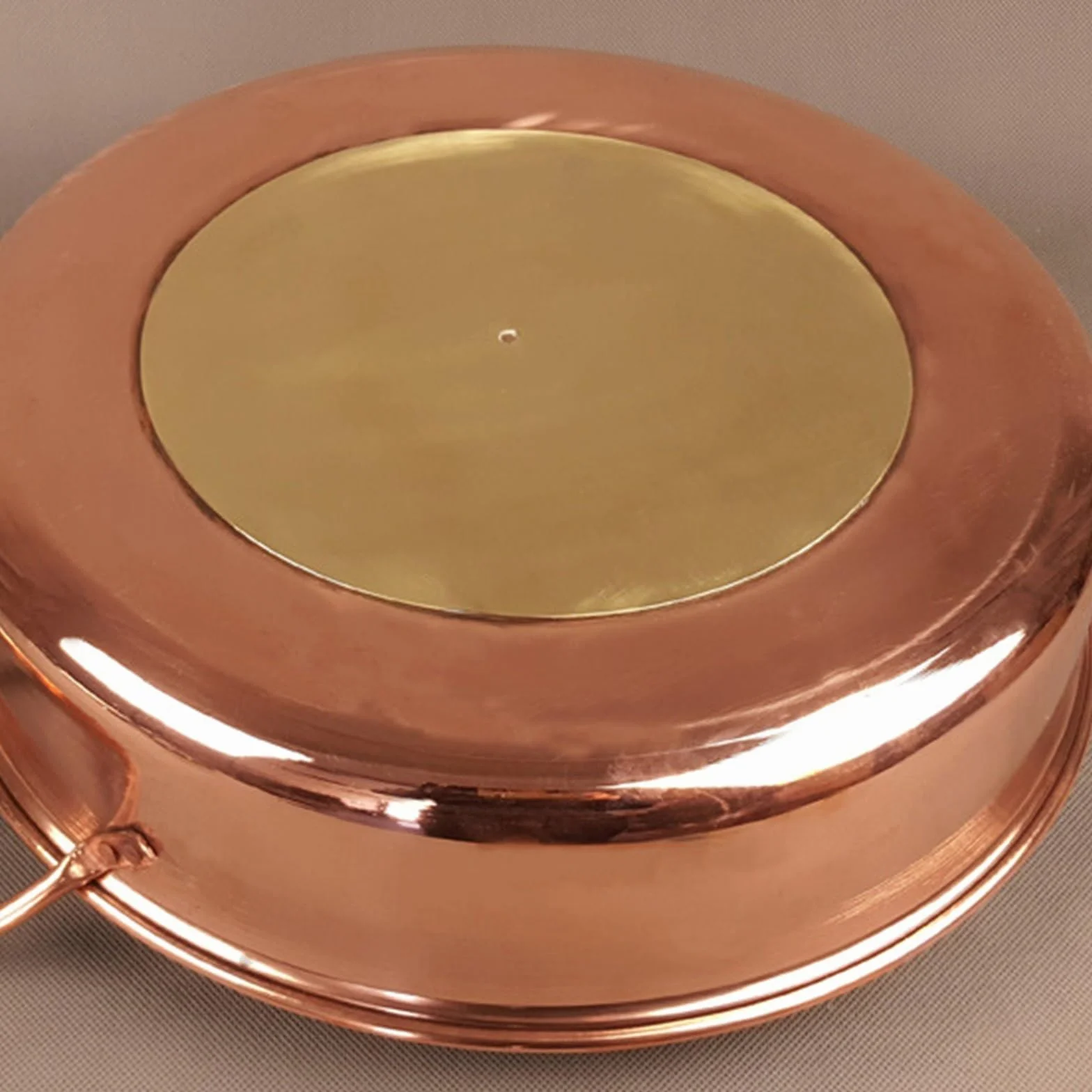 Hot Pot Shabu Naczynie do Gotowania Miedziany Gorący Garnek Dwustronny Na Makaron Shabu Podwójny Do Sosu Garnek do Gotowania(28cm)