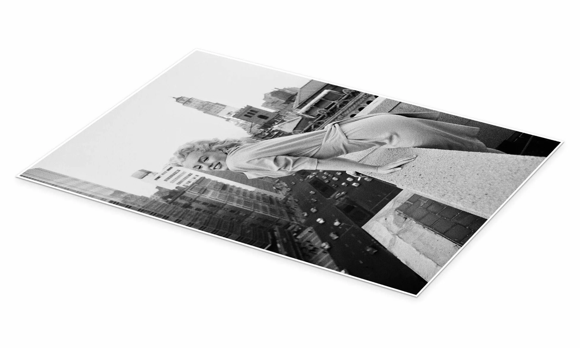 Marilyn Monroe w Nowym Jorku Plakat Celebrity Collection 60 x 90 cm Czarno-biały Obrazy Dekoracja ścienna