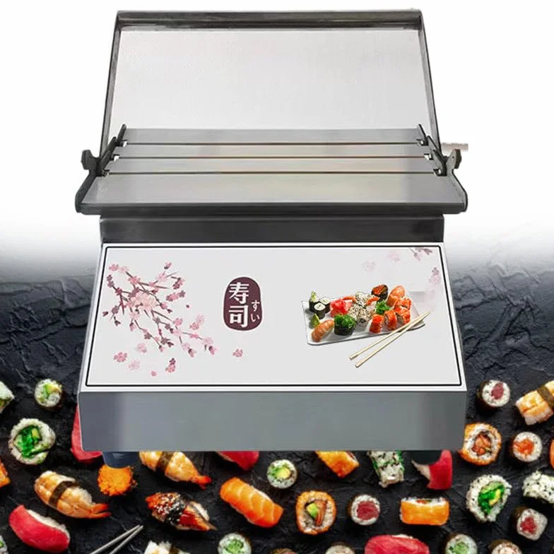 Zestaw do robienia sushi – wałek do wałków ryżowych ze stali nierdzewnej, forma do sushi, bambusowa mata do zwijania sushi do łatwego domowego sushi