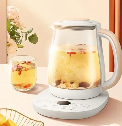1,8L Czajnik ze szkła elektrycznego, wielofunkcyjny garnek z 20 inteligentnymi programami, Kontrola ekranu dotykowego, 304 ze stali nierdzewnej, Hot Water Teapot do kawy z herbatą, Zastosowanie w domu