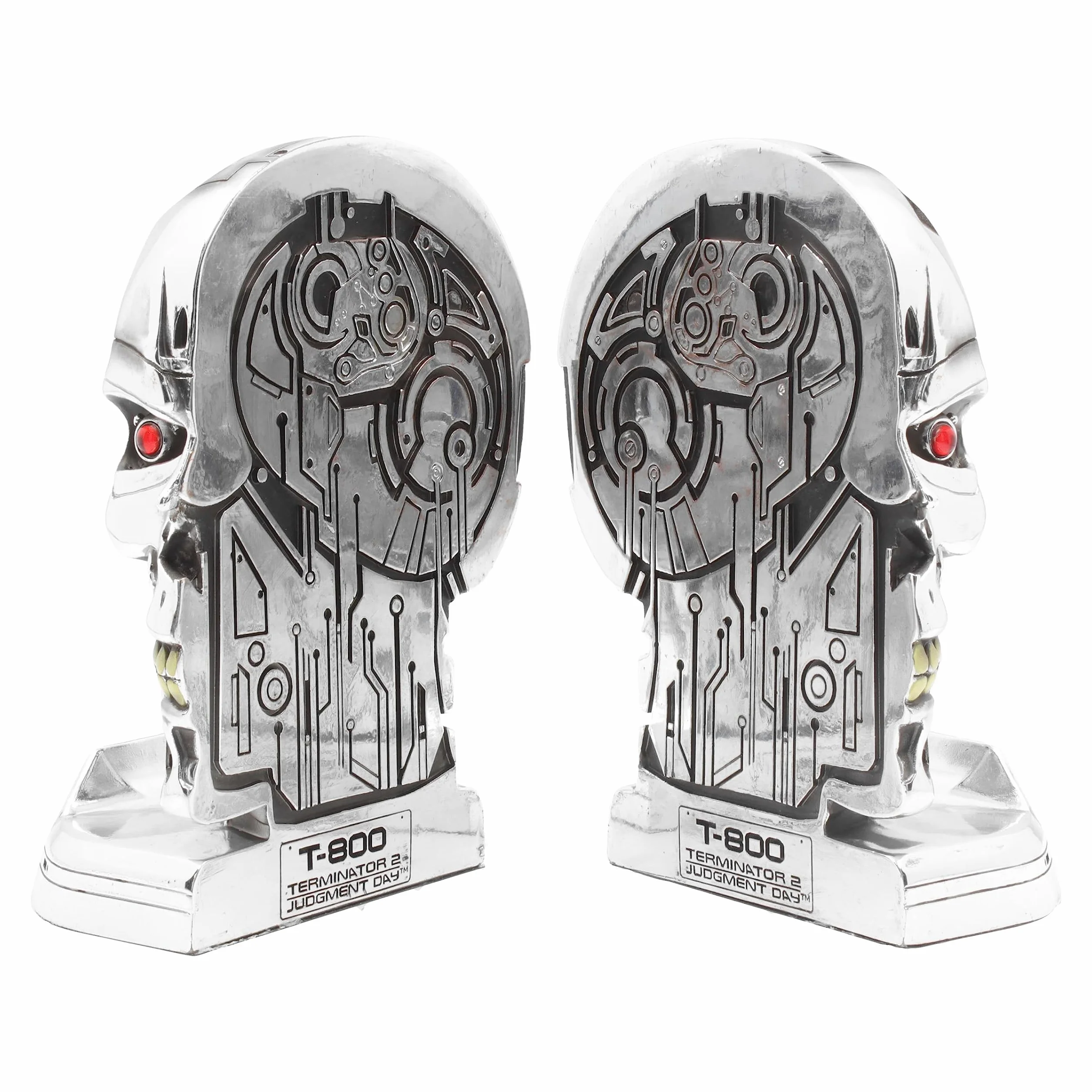 Nemesis Now Terminator 2 podpórki na książki 18,5 cm żywica syntetyczna srebrny