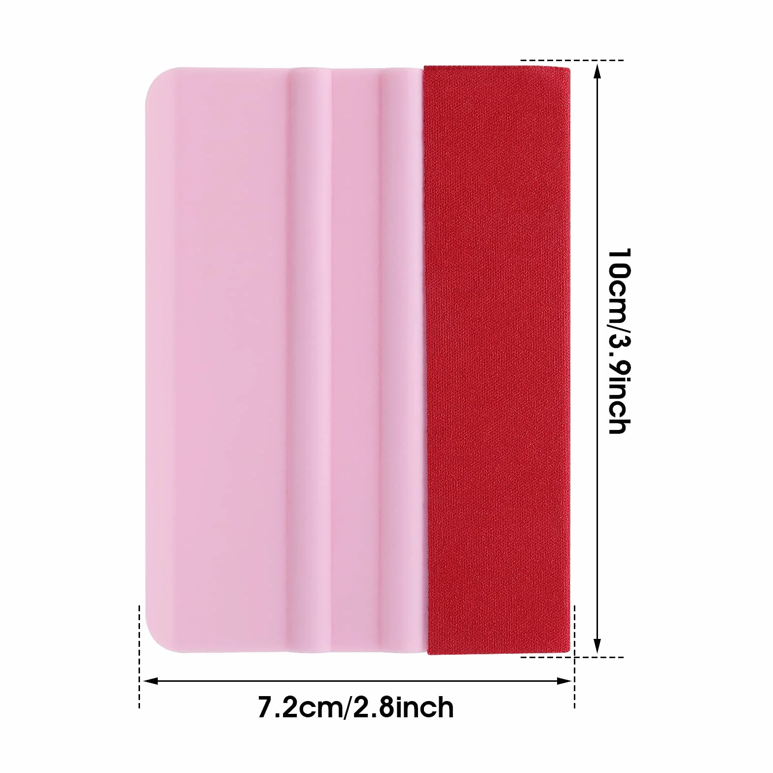 2 winylowe ściągaczki do usuwania pęcherzyków powietrza, 10,2 cm, z miękką ściereczką filcową, do samochodu, na okna, tapety, samoprzylepne, 2 szt