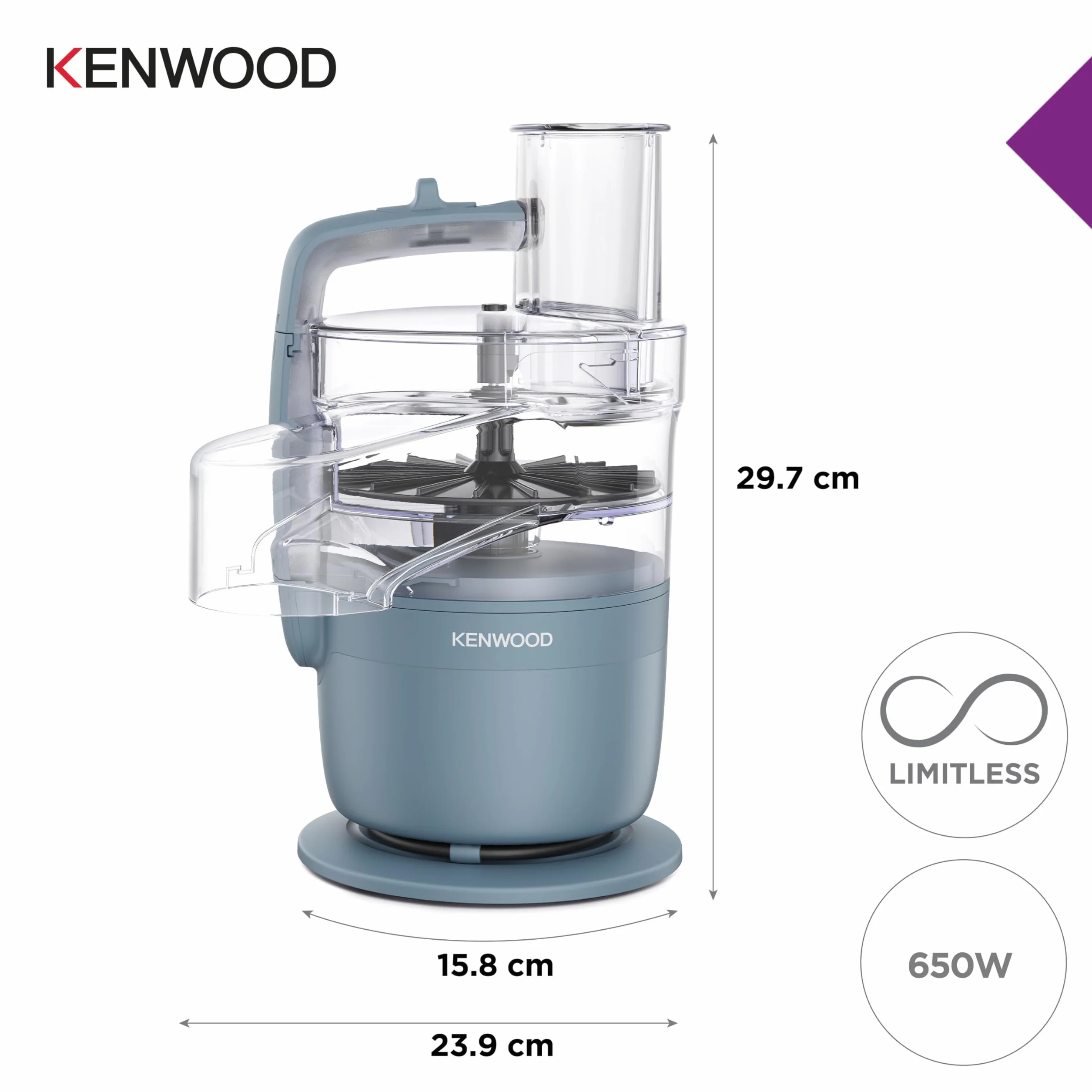 Kenwood Multipro Go Rozdrabniacz Kuchenny, Szary, 1.3 l