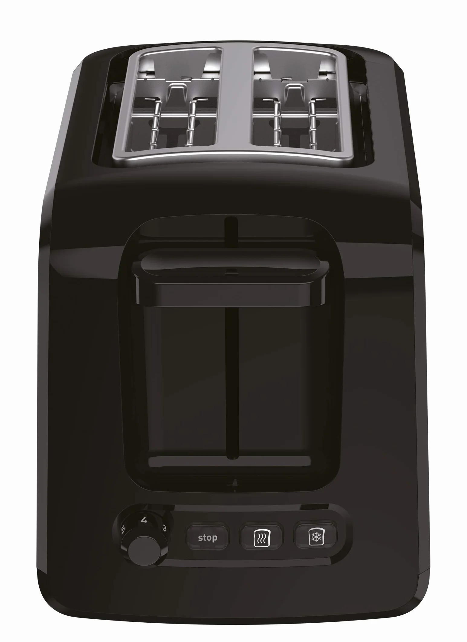 Tefal TT410D Express Toster na 2 kromki, czarny, stal nierdzewna, moc 850 W, szerokość szczeliny 160 mm, 7 poziomów przyrumienienia