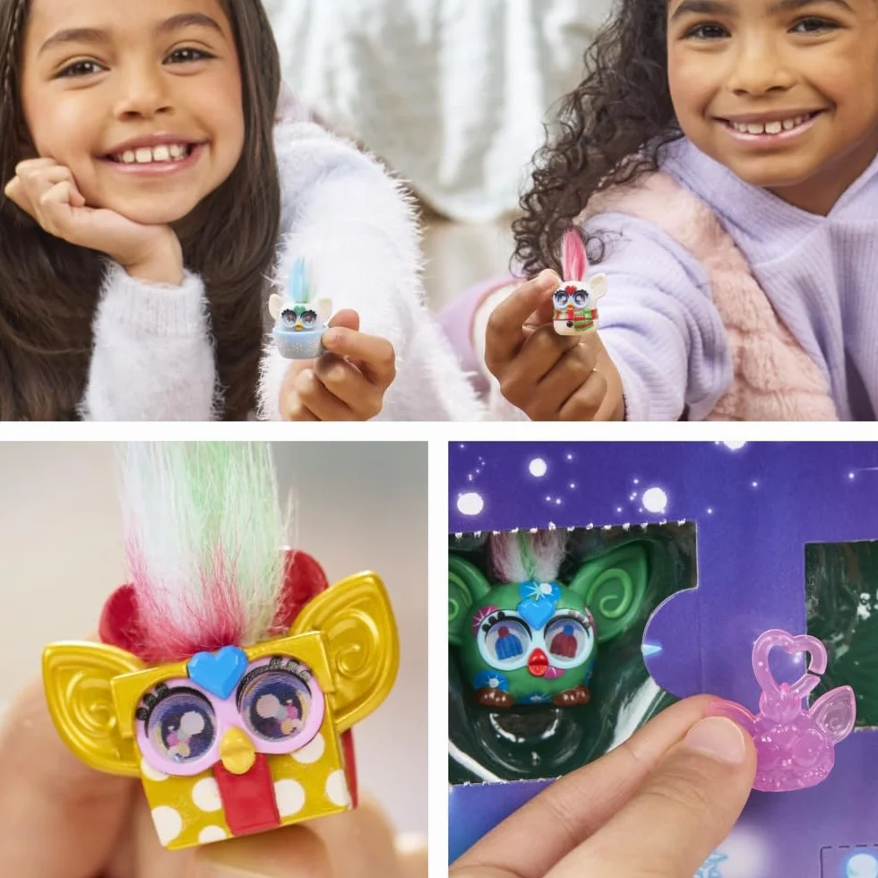 Kalendarz adwentowy z miniaturowymi figurkami Furby