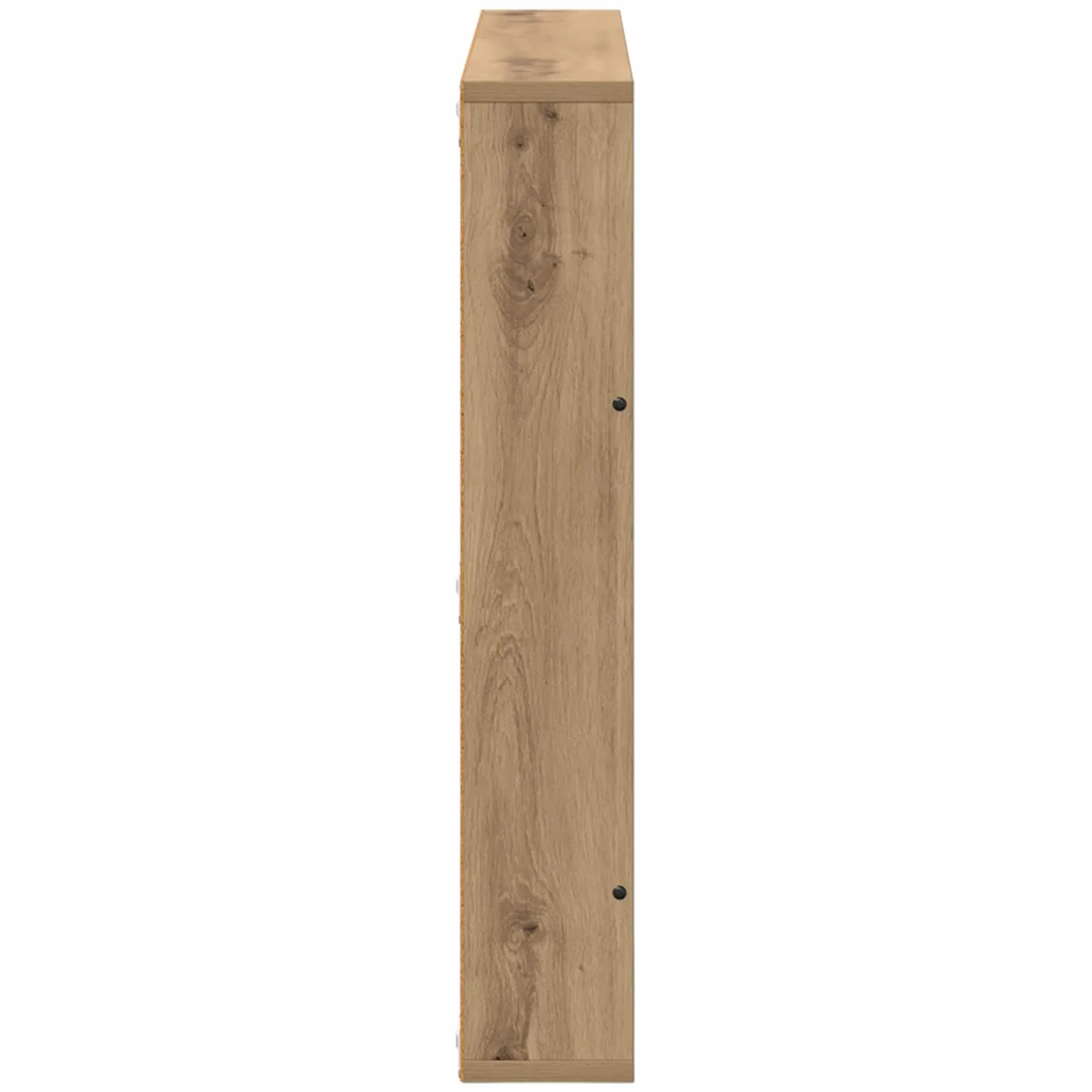Générique Nowoczesny stojak na czasopisma ścienne z drewna inżynieryjnego 80x12x70 cm, designerski regał na czasopisma z regulowanym schowkiem do salonu lub biura