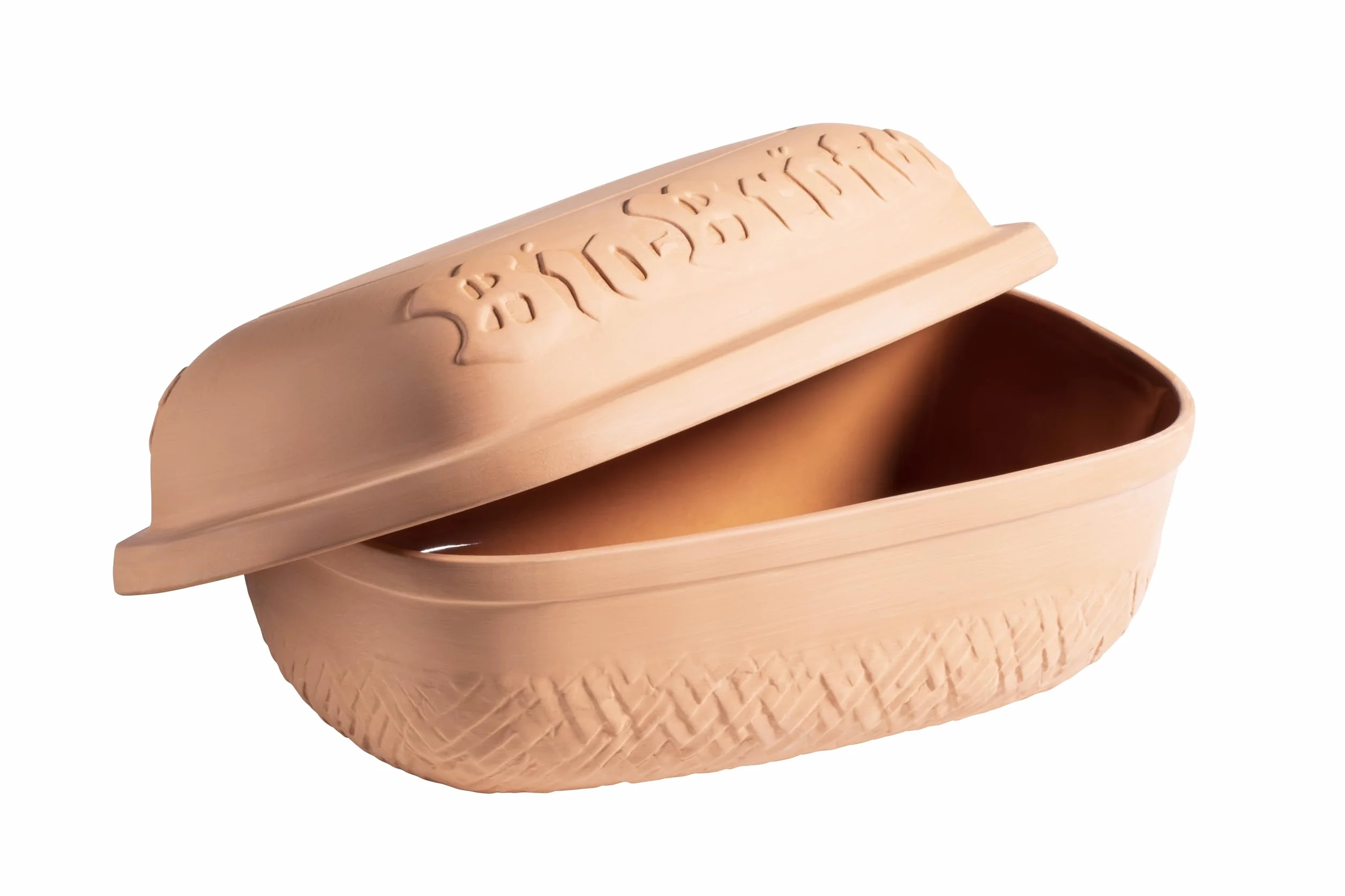 MÄSER 934115 Ekologiczny garnek do pieczenia z pokrywką, pojemność ok. 4,5 l, ceramiczny garnek do delikatnego, beztłuszczowego gotowania na parze, jako garnek rzymski (garnek do duszenia) do