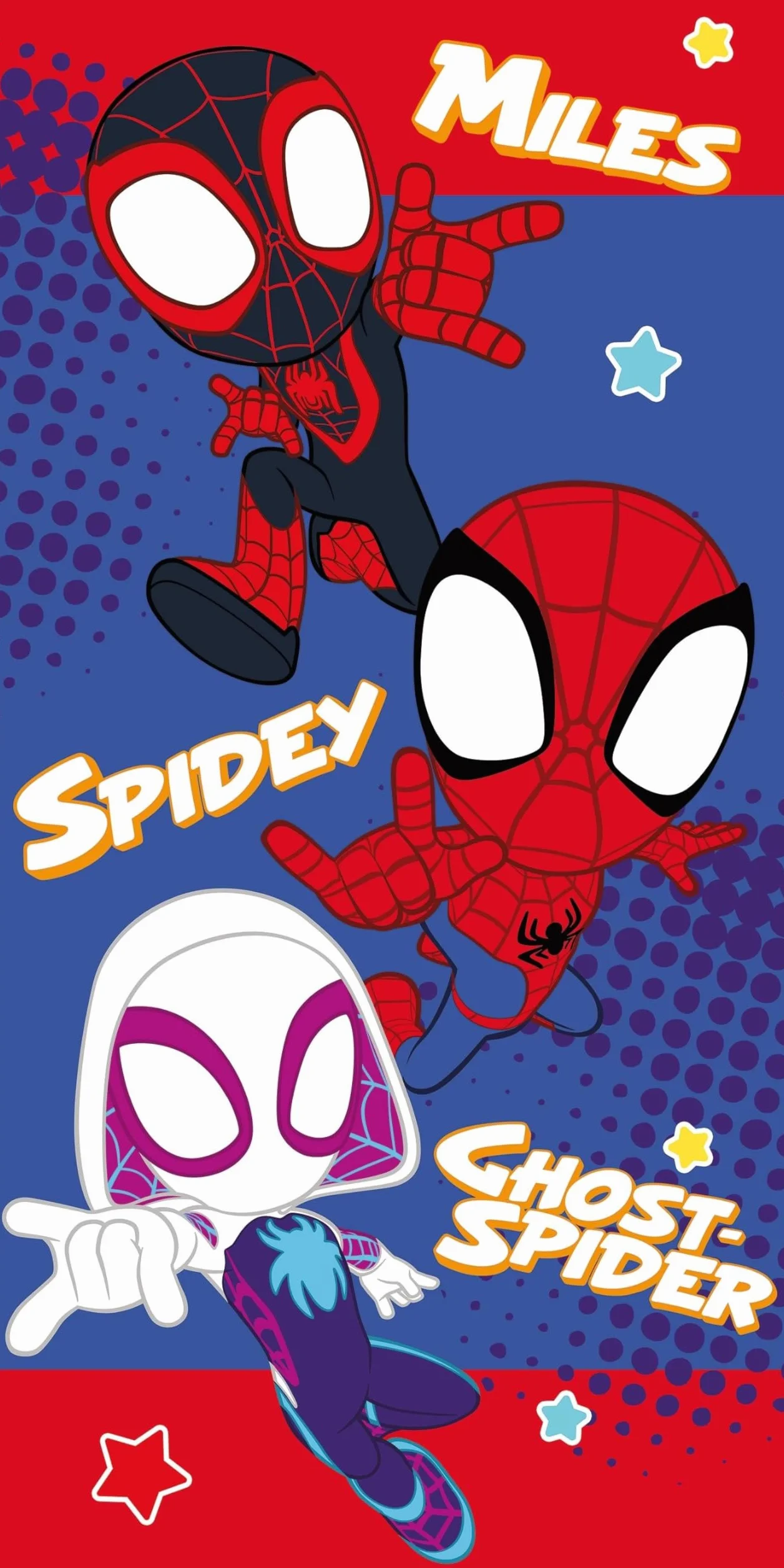 Jerry Fabrics Spidey Ręcznik plażowy i kąpielowy, 70 x 140 cm, lekki, 100% bawełniany ręcznik dla dzieci, szybkoschnący i kolorowy, idealny na plażę, basen lub do kąpieli