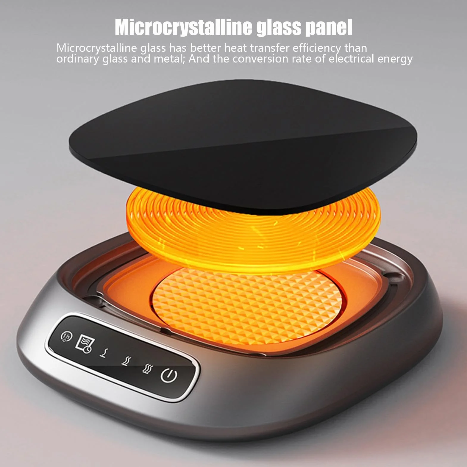 Biurowy podgrzewacz do kawy, podgrzewacz do filiżanek kawy | Podgrzewacz do herbaty zasilany przez USB z 3 ustawieniami temperatury, podgrzewacz do filiżanek do napojów, podgrzewacz świecy z