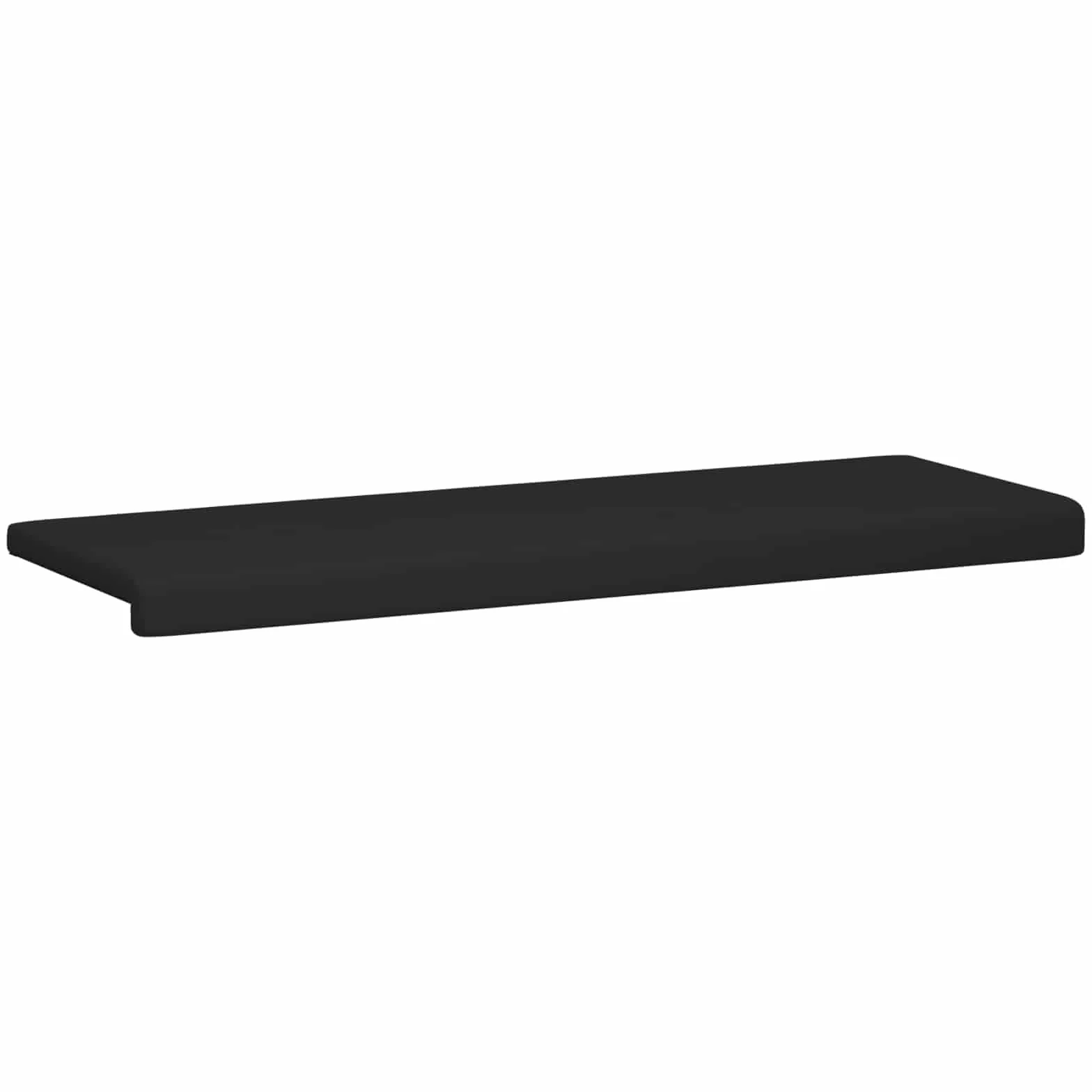 Poduszka na ławkę, mikrofibra, czarna, głębokość 35 cm | Antypoślizgowe, piankowe wypełnienie, do przedpokoju i salonu, łatwe w pielęgnacji wilgotną szmatką