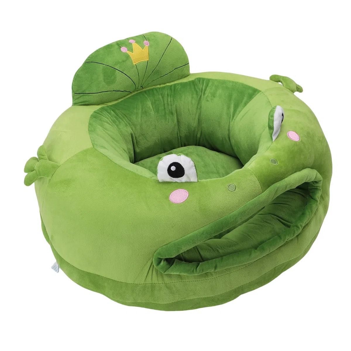 Jiawu Sofa do Siedzenia dla Dziecka, Miękka Pluszowa Sofa dla Dziecka z Kreskówek, Krzesełko do Siedzenia Niemowląt z Podparciem 360 Stopni Podparcia Pleców Niemowlęcia i Nauki (Styl 2)