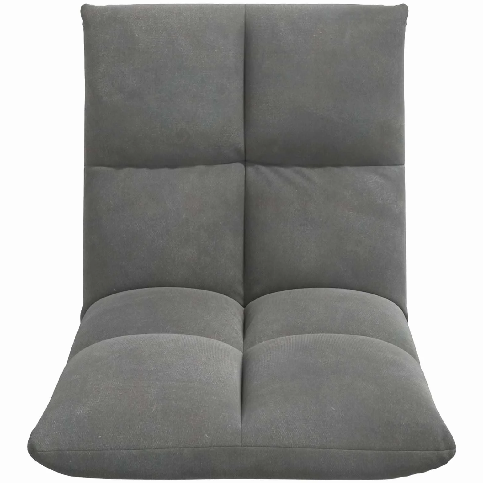 Krzesło podłogowe, ciemnoszare, aksamitne, z regulowanym oparciem, 50 x 61 x 57 cm, składane, wyściełane, ergonomiczne, do jogi, medytacji, gier, biura i czytania