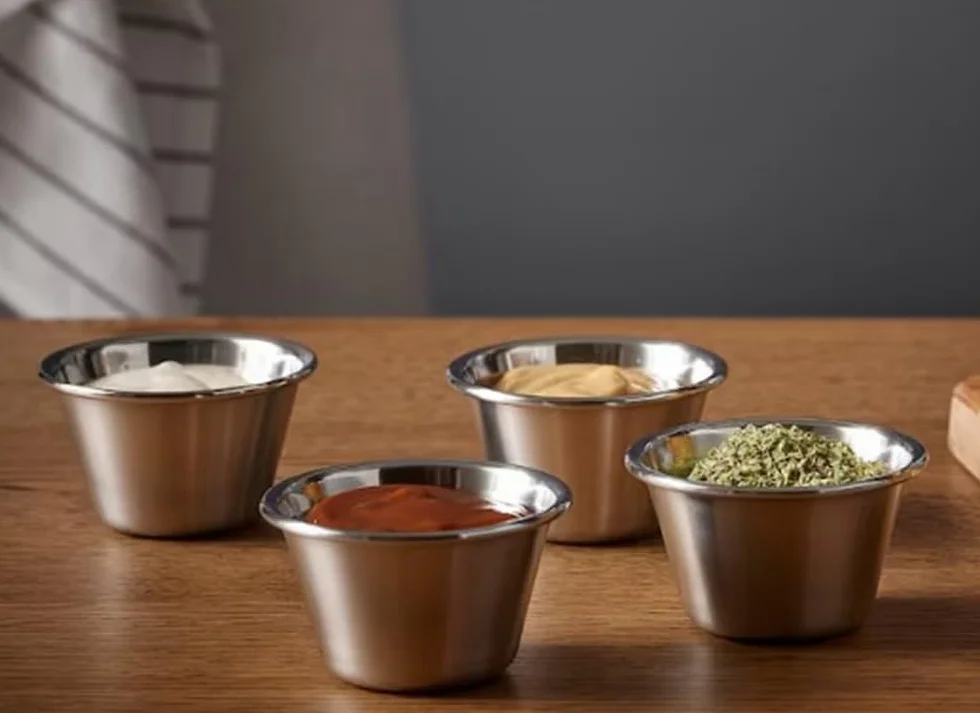 Royal Kitchen - Indywidualny Flaner ze Stali Nierdzewnej - Okrągła Forma na Flan, Budyń. - Zestaw 12 sztuk - Ø 7 cm