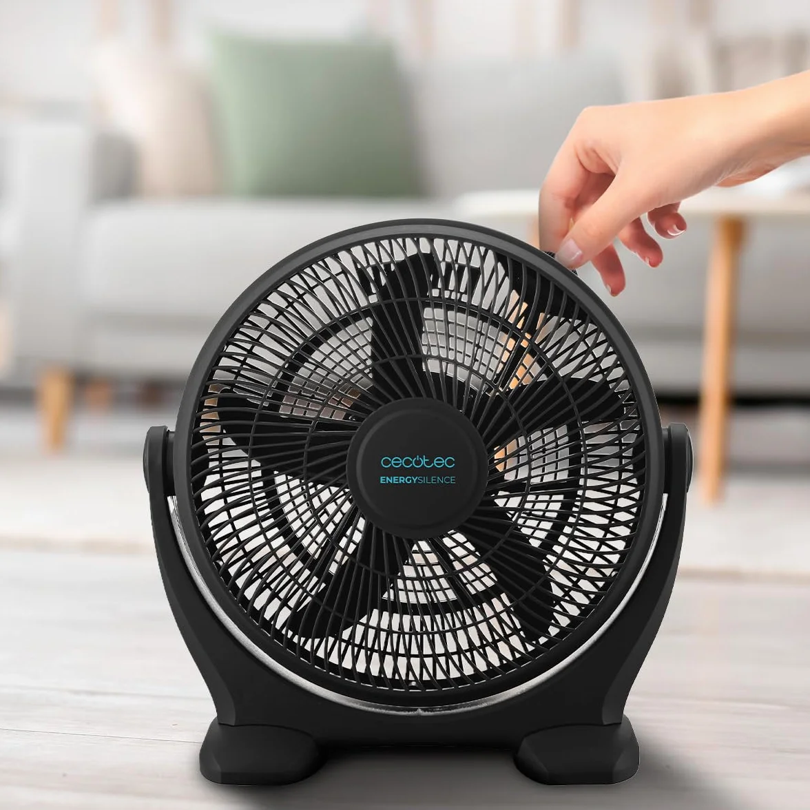 Cecotec EnergySilence 1400 FloorFlow Przemysłowy wentylator podłogowy 50 W 14 cali 3 prędkości