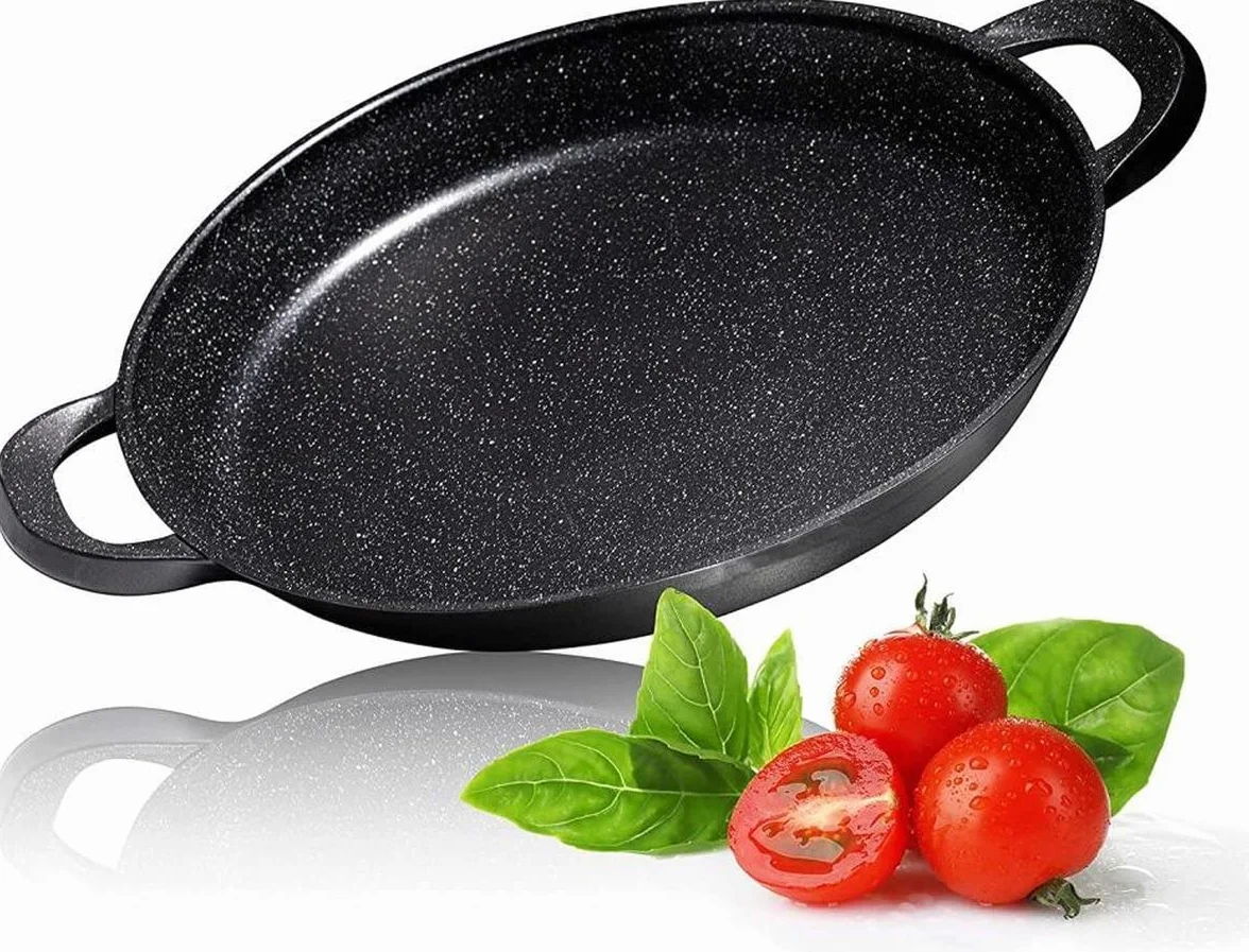 Patelnia Paella 36 cm GREBLON powłoka marmurowa nieprzywierająca do indukcji