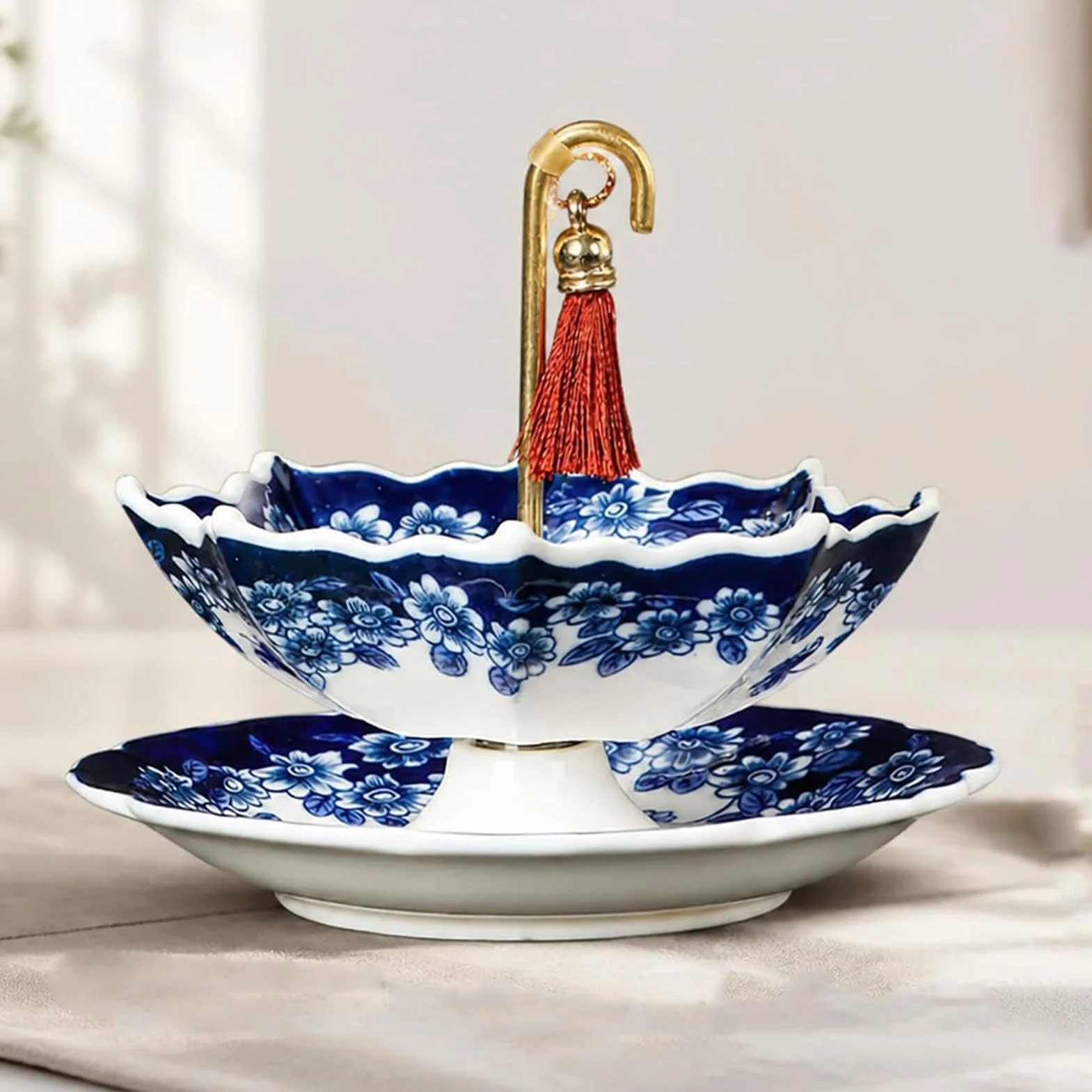 Zaparzacz Herbaty,Ceramiczny, Obrotowy, Dekoracyjny | Zaparzacz I Sitko Herbaciane W Kształcie Parasolki,do domu, biura, podróży, kempingu, apartamentu, akademika, medytacji i