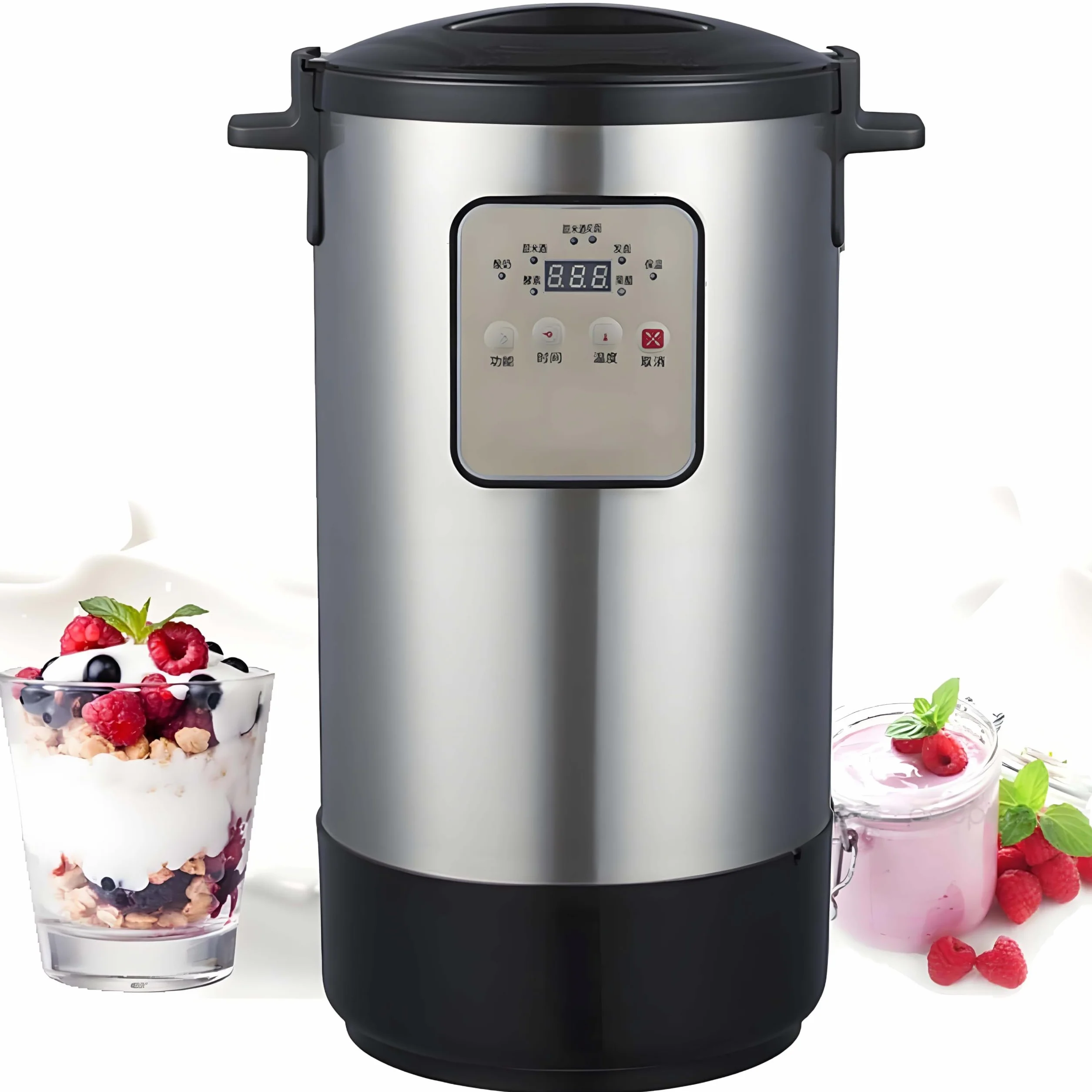 12-litrowa automatyczna komercyjna maszyna do fermentacji, regulowana temperatura i kontrola czasu, fermentacja ze stali nierdzewnej do jogurtu, jogurtu greckiego, chleba, natto, wina ryżowego