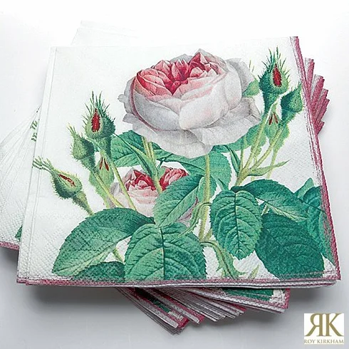 Serwetki jasne 20 sztuk Redoute Rose Roy Kirkham