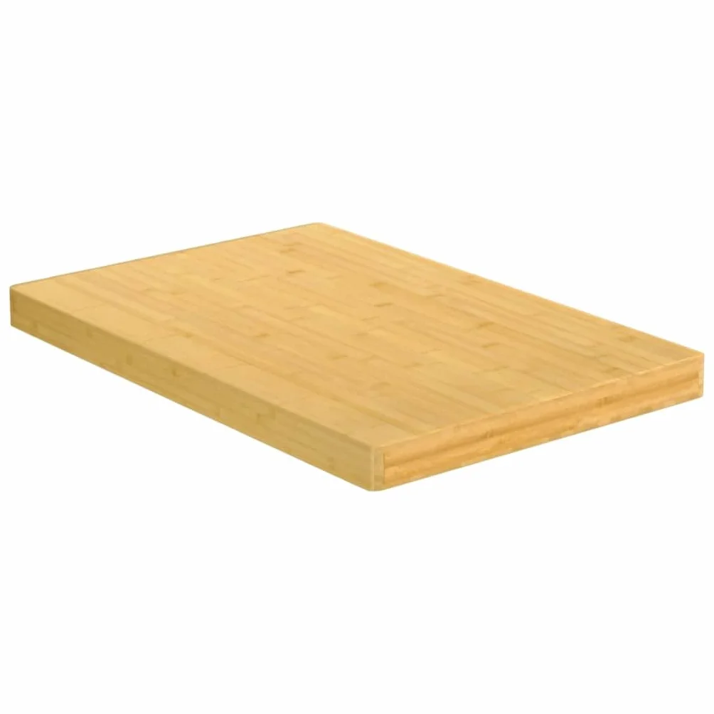 Bambusowy blat stołu 40 x 60 x 4 cm, lakierowany, trwały element zastępczy na biurko, do domu i biura, mebel z naturalnego drewna