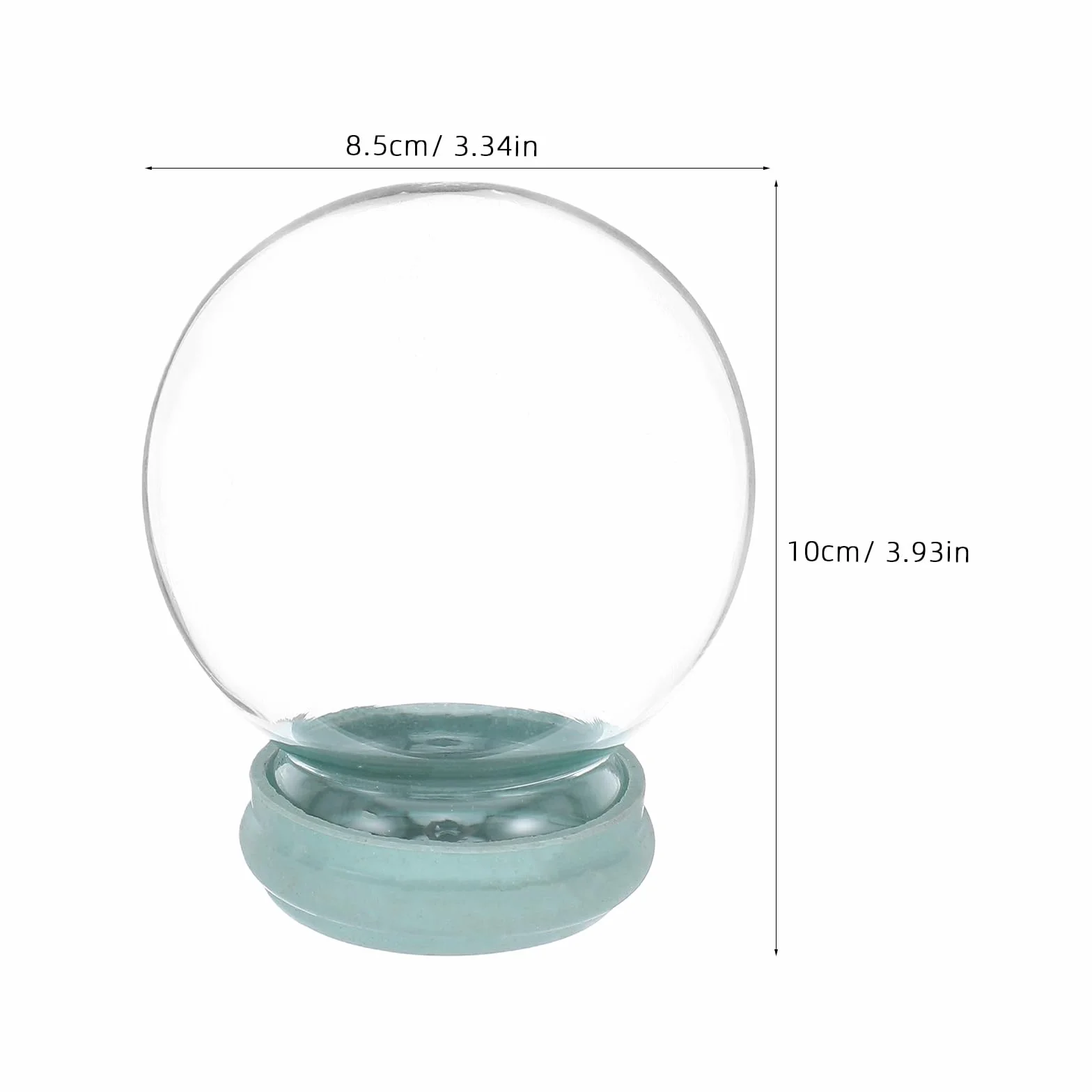 MAGICLULU Szklana kula śnieżna DIY: Zbuduj własną pustą kulę śnieżną do rękodzieła, dekoracji na przyjęcia świąteczne i weselne. Łatwy montaż - Terraria DIY
