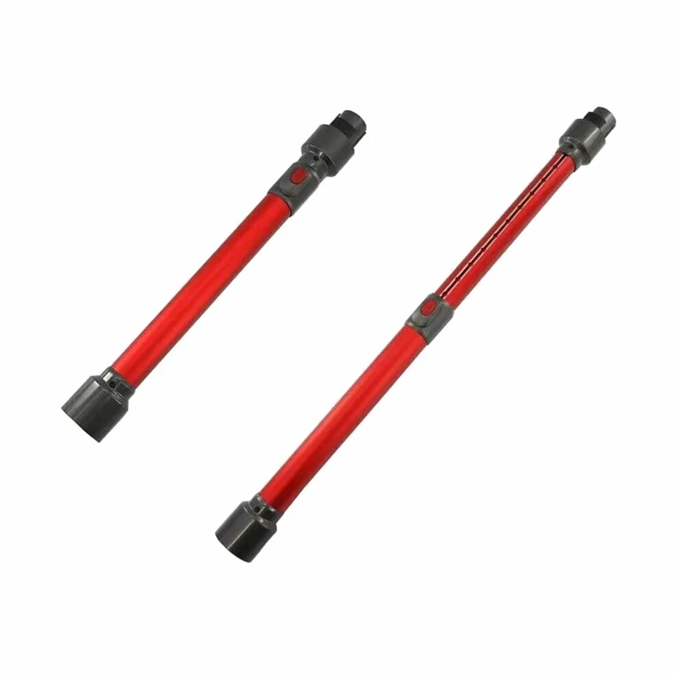 Trade-Shop Rura teleskopowa/rura ssąca zamiennik do odkurzacza Dyson V7 V8 V10 V11 V15 odkurzacz akumulatorowy odkurzacz ręczny zastępuje 967477-03 / czerwony, długość 45-70 cm